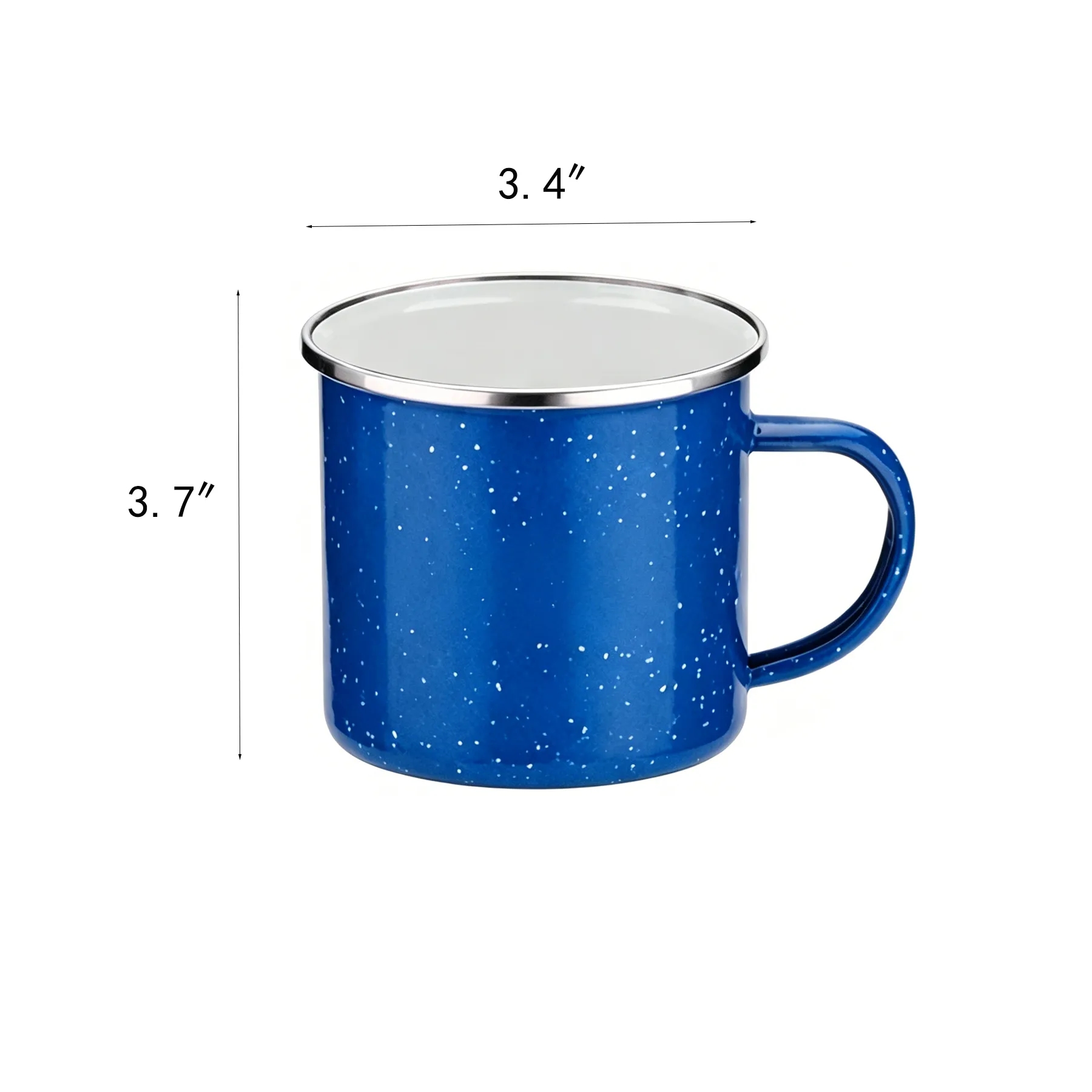 Classic 16 Oz Enamel Campfire Mug For Outdoor Events - Image 2