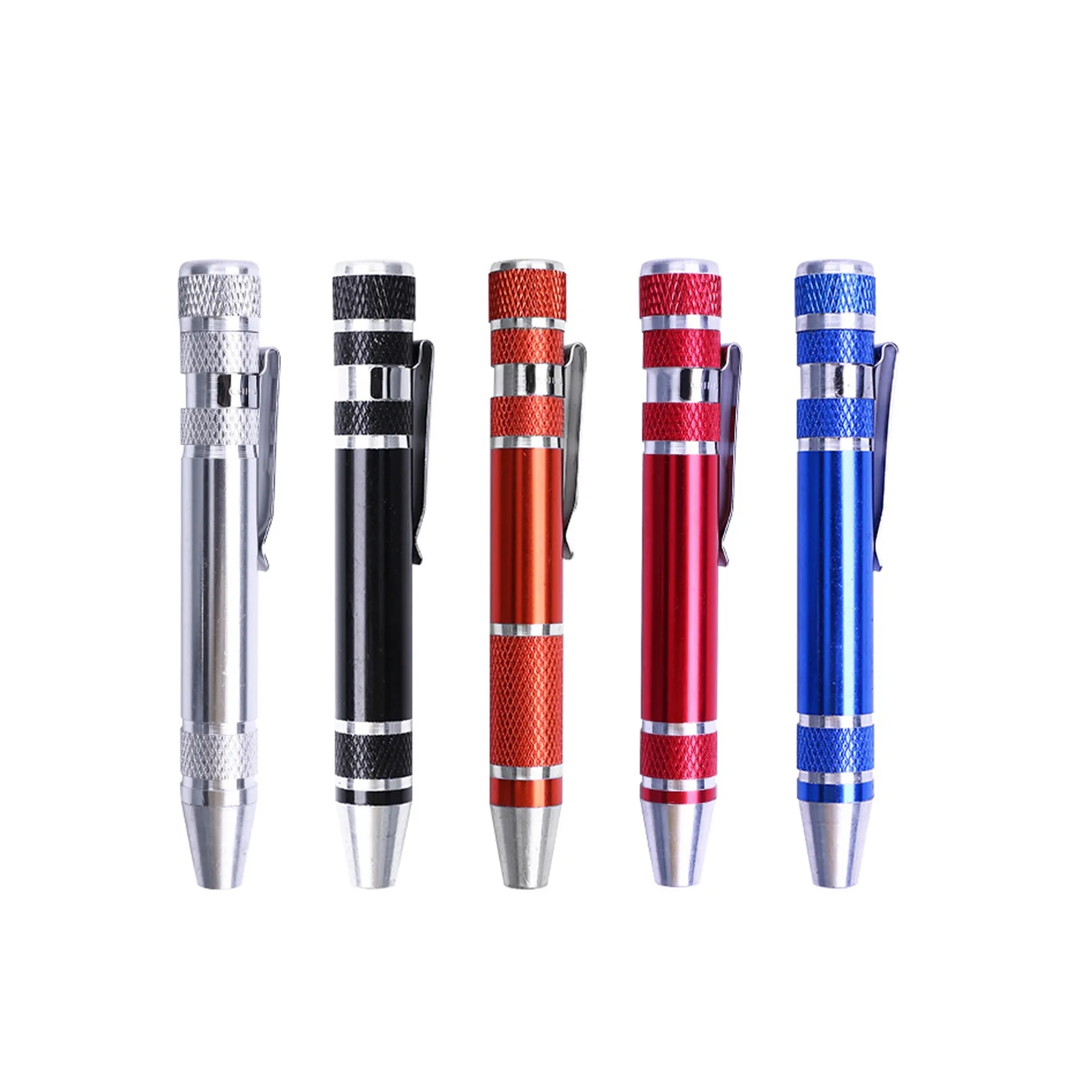 Compact 8 In 1 Aluminum Precision Screwdriver Pen - Image 3