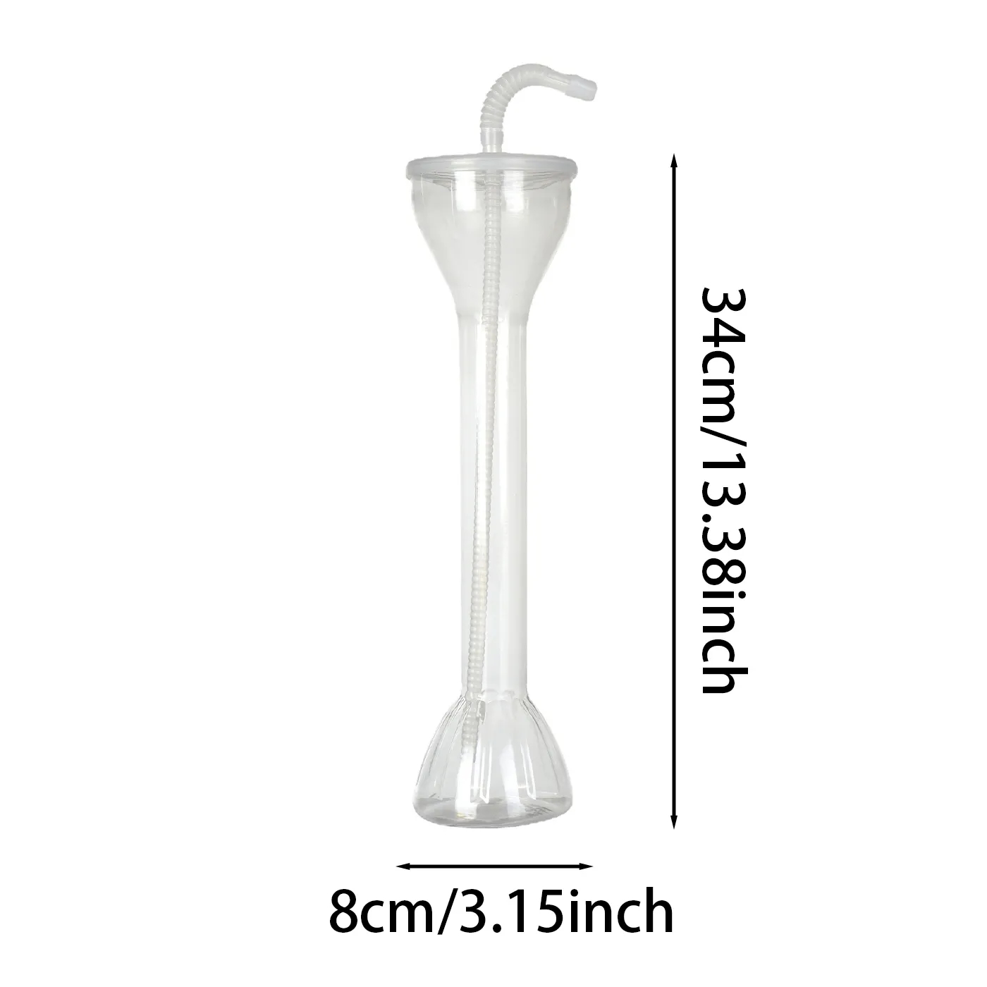 LED Flashing Yard Glass With Straw For Party Drinks - Image 2