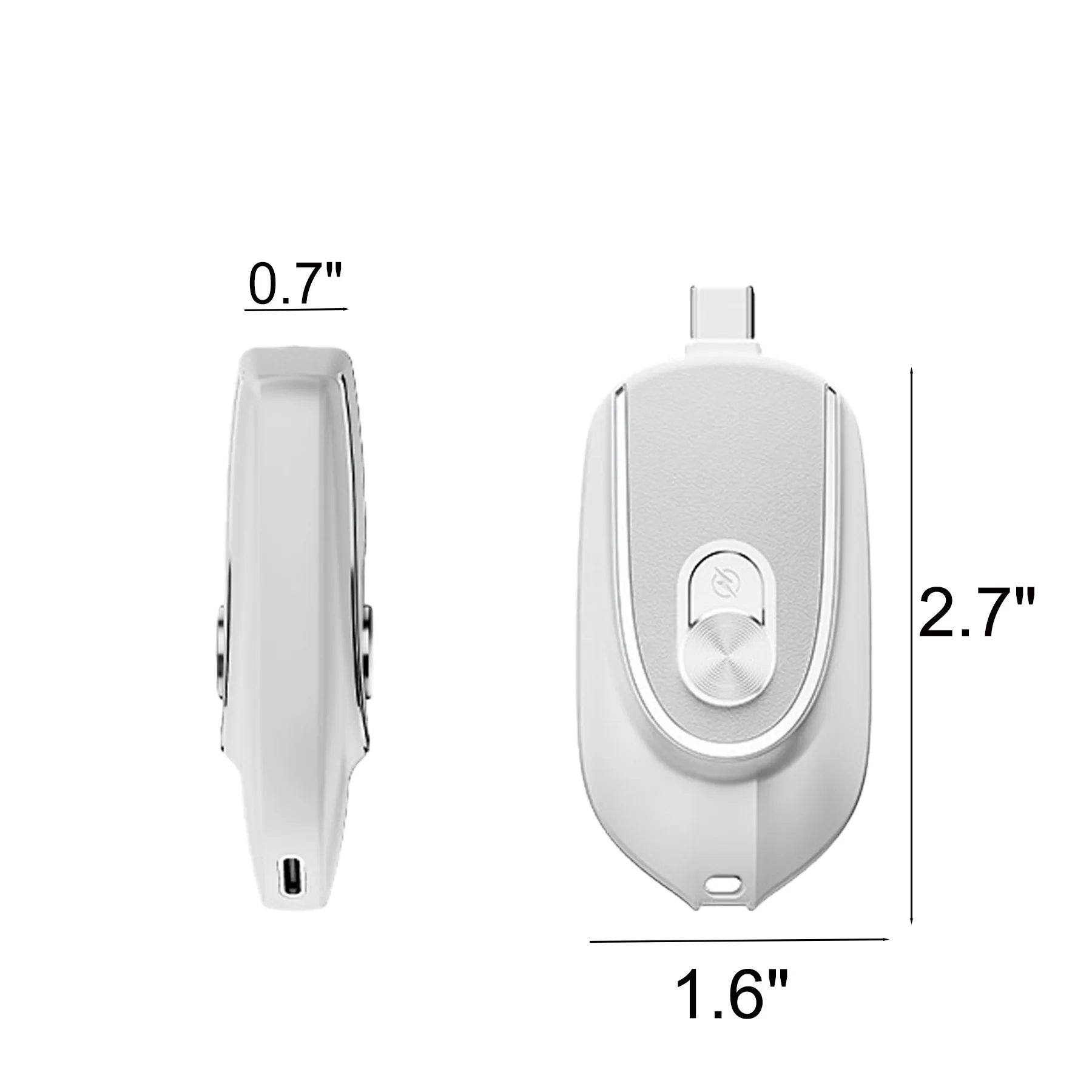 1500mAh Keychain Portable Power Bank Charger For Phones - Image 2