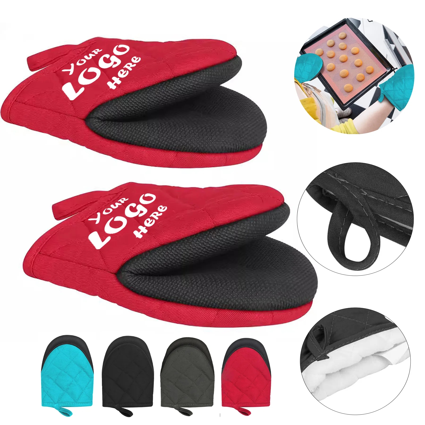 Heat Resistant Duckbill Oven Gloves For Kitchen Cooking