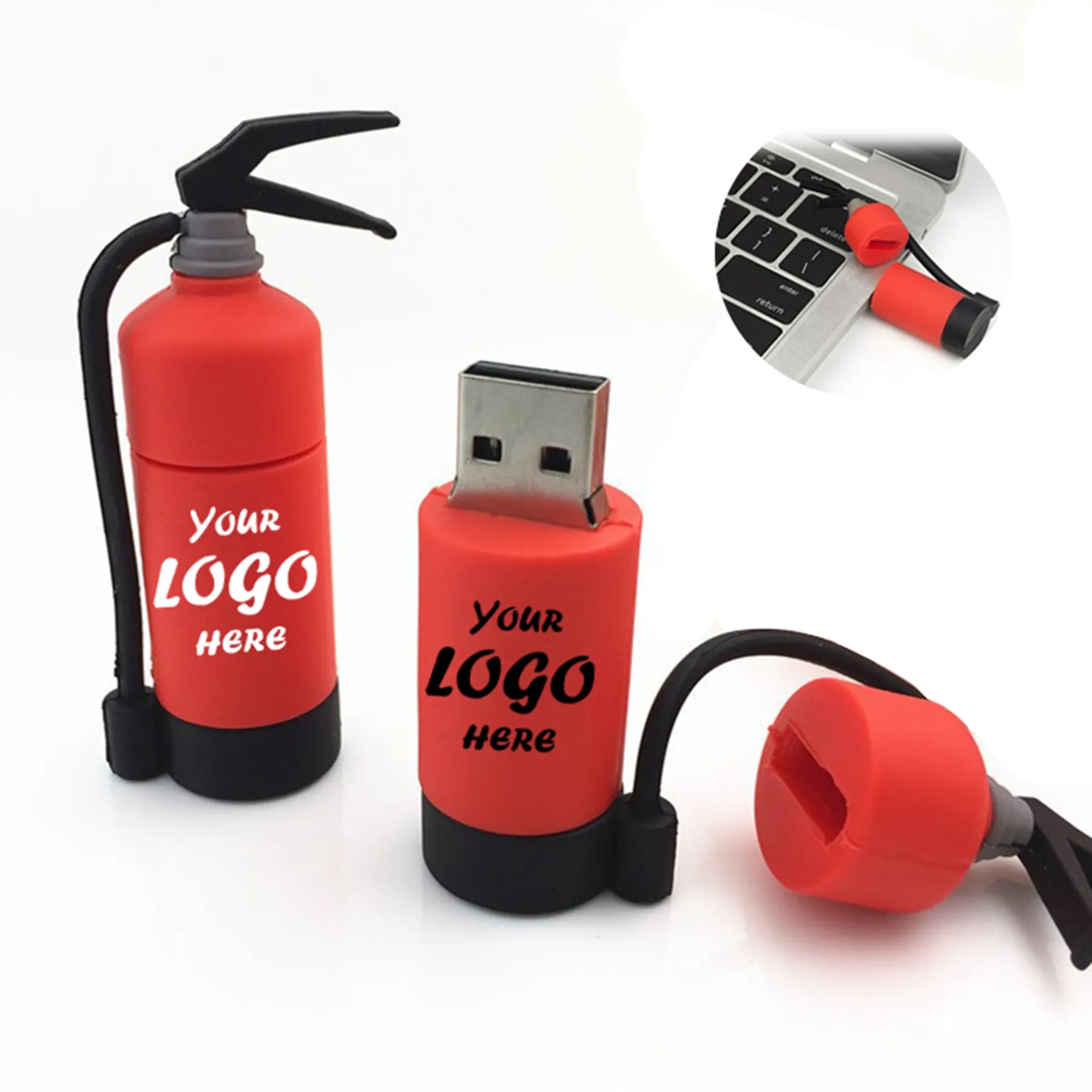 Fire Extinguisher Shape USB Flash Drive For Safety Kits
