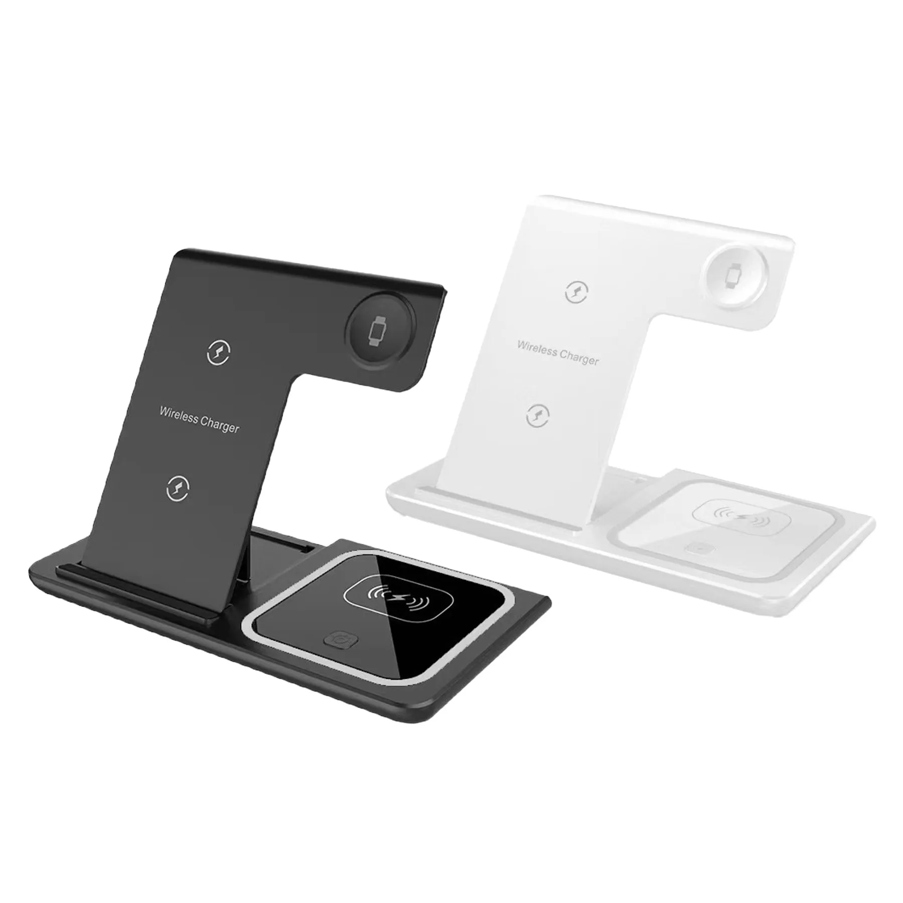 Foldable 3-In-1 Wireless Charging Station For Desks - Image 3