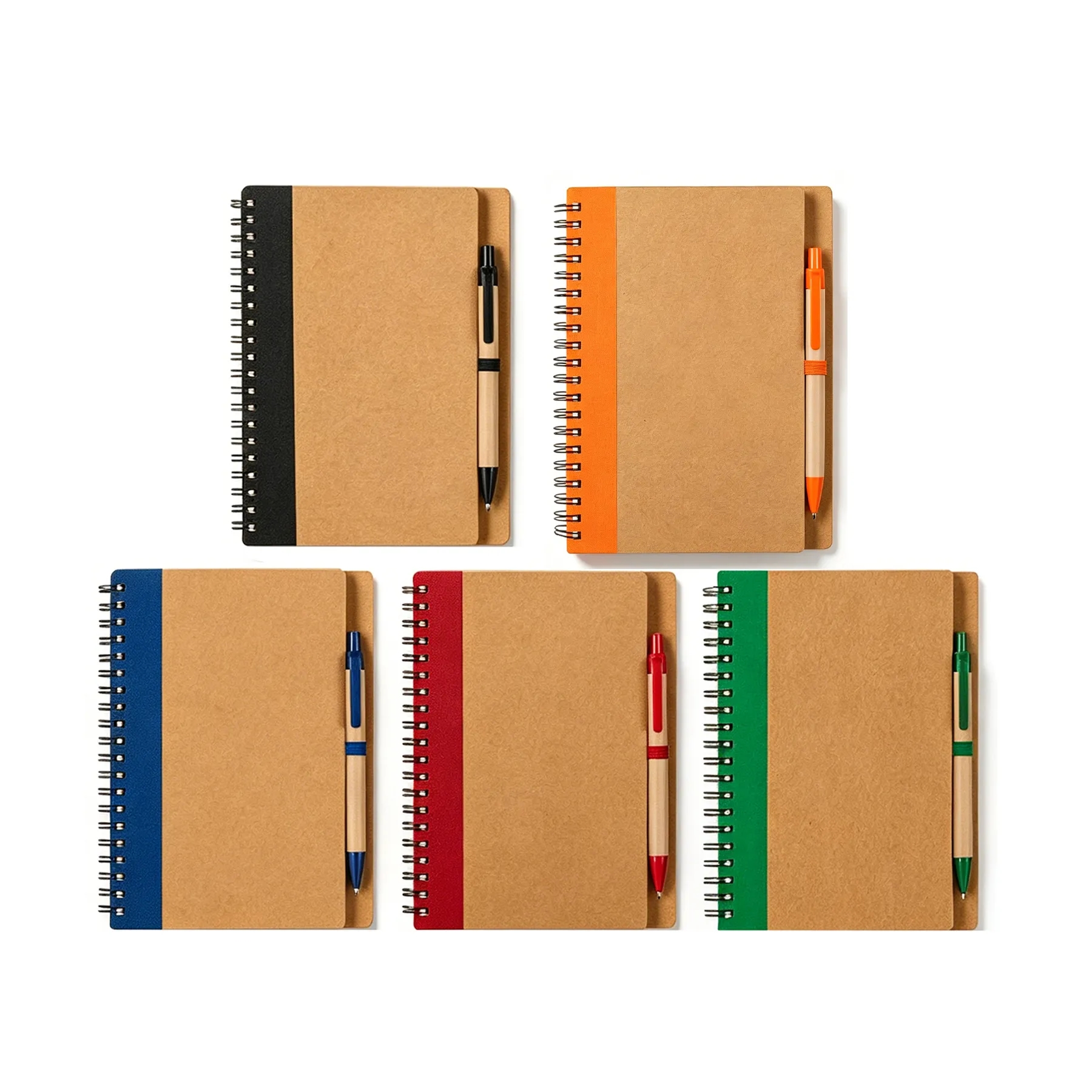 Recycled Spiral Notebook And Pen Set For Office Notes - Image 3