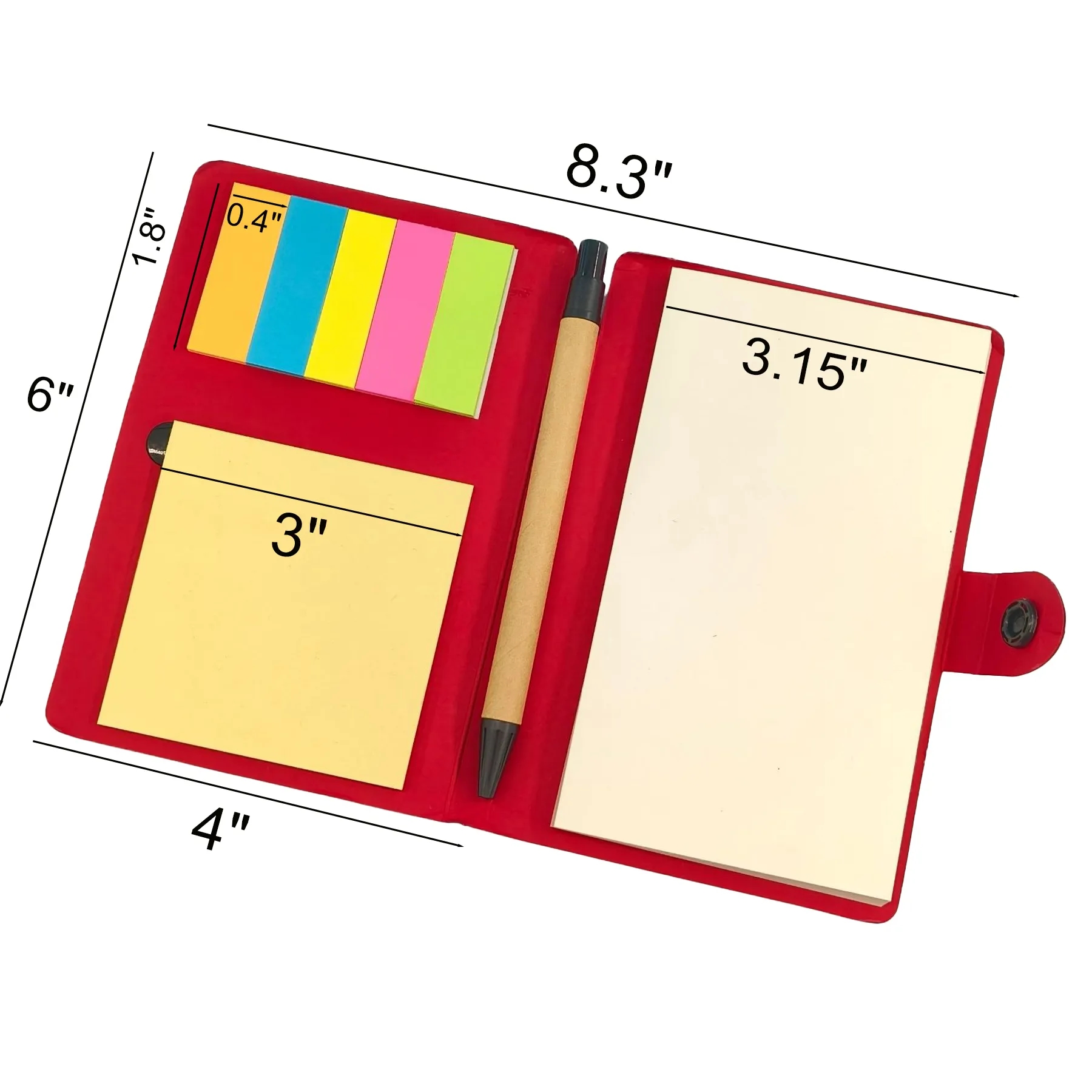 Sticky Notes Notebook Set With Pen And Color Flags - Image 2