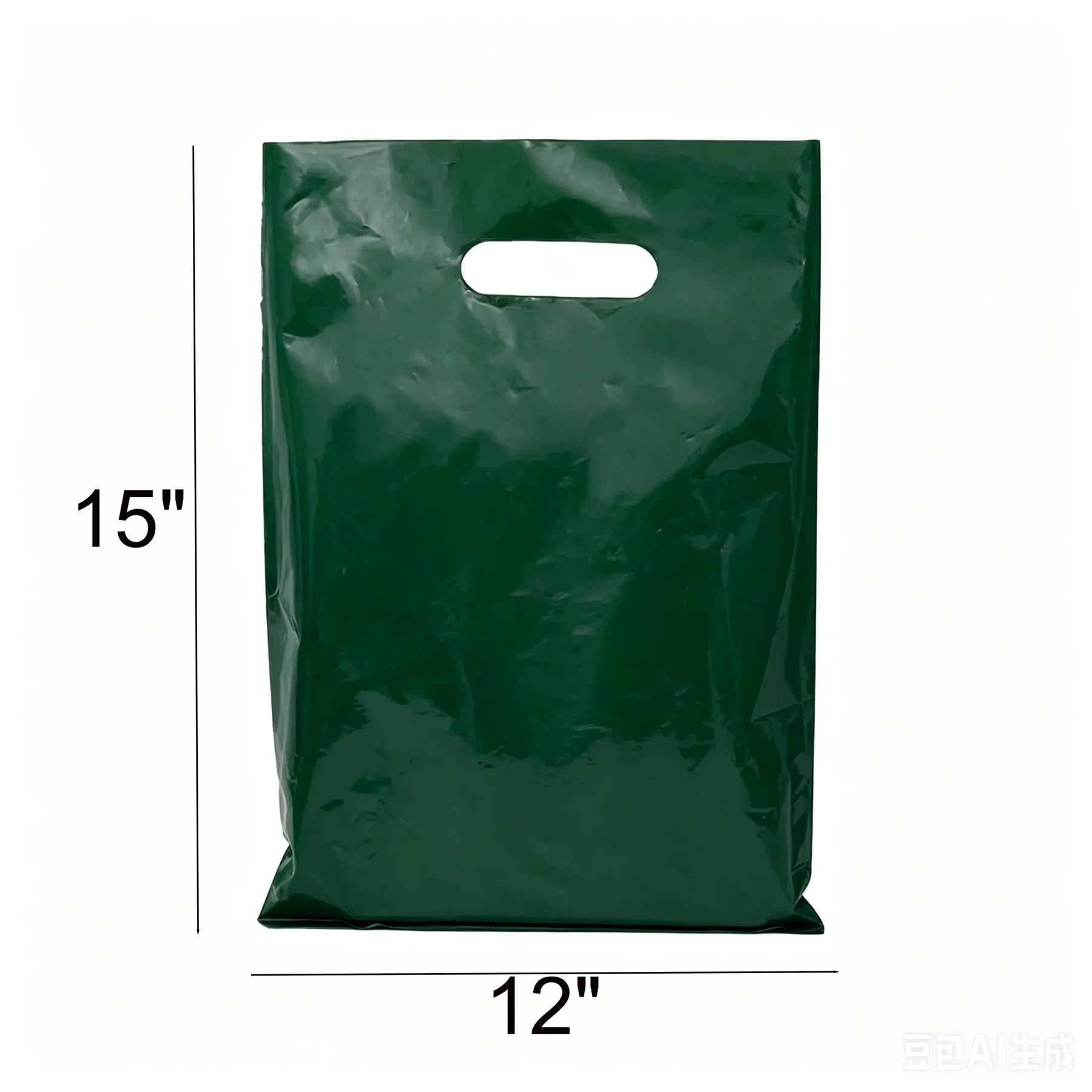 Die Cut Plastic Shopping Bag With Glossy Retail Finish - Image 2
