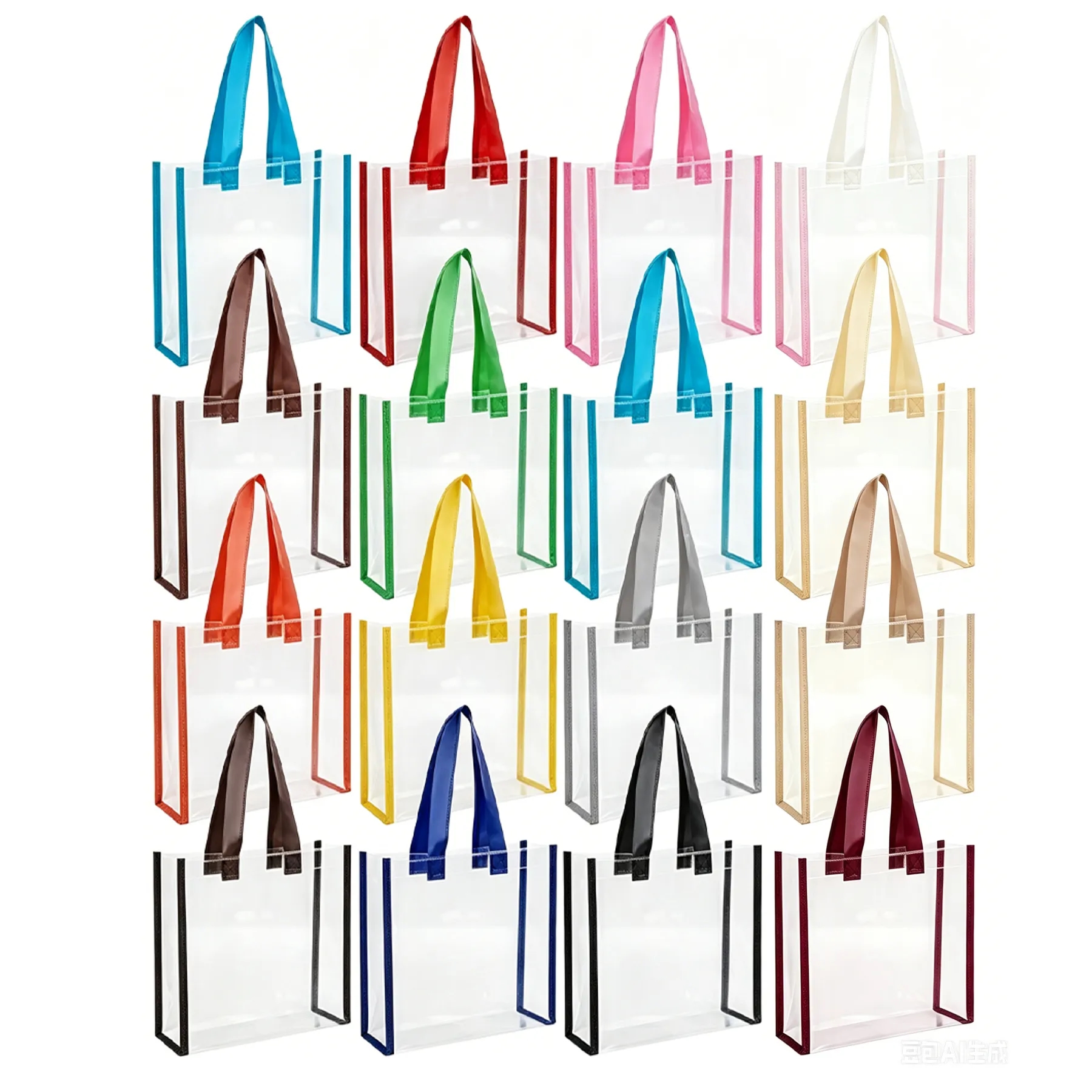 Clear PVC Stadium Tote Bag With 6 Inch Bottom Gusset - Image 3