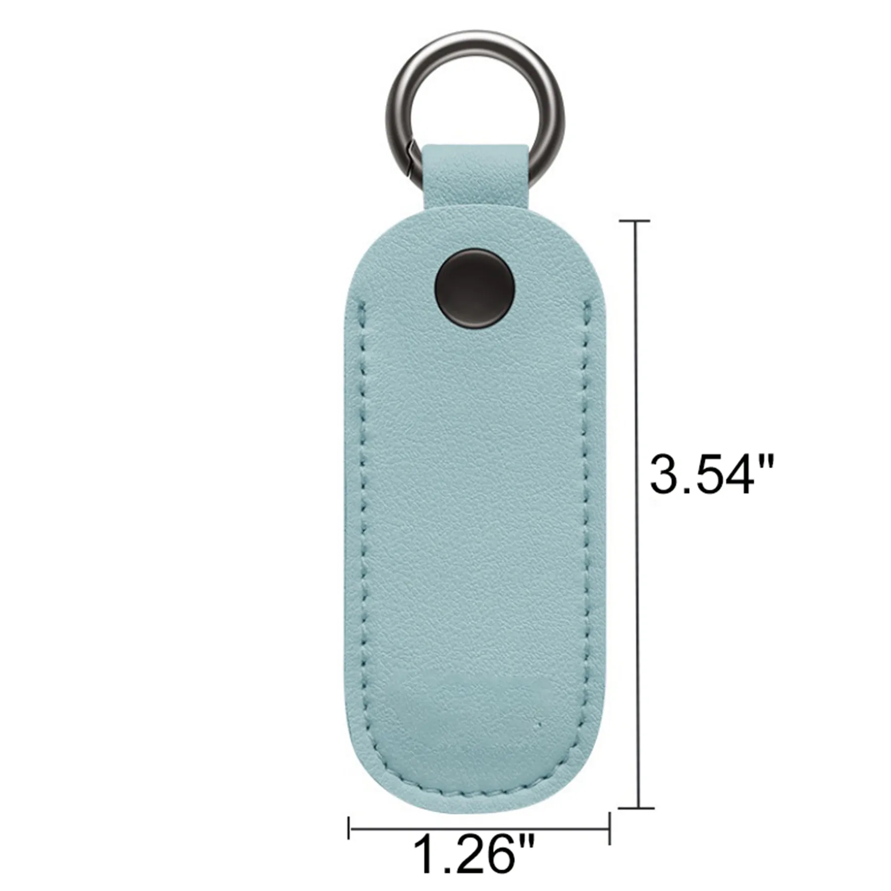 PU Leather USB Storage Pouch With Key Ring Holder Case - Image 2