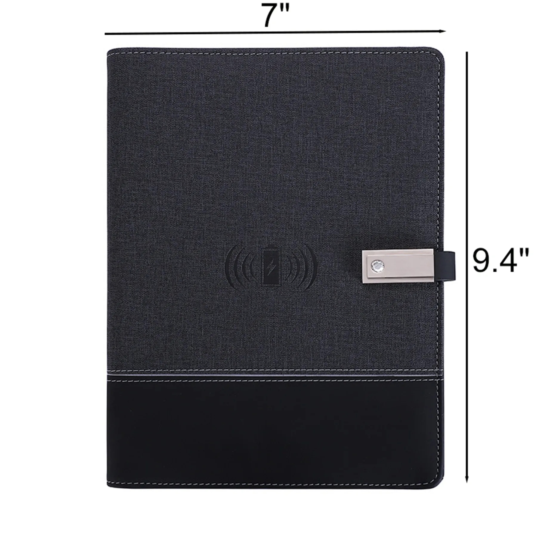 A5 Wireless Charging Notebook With 8000mAh Power Bank - Image 2