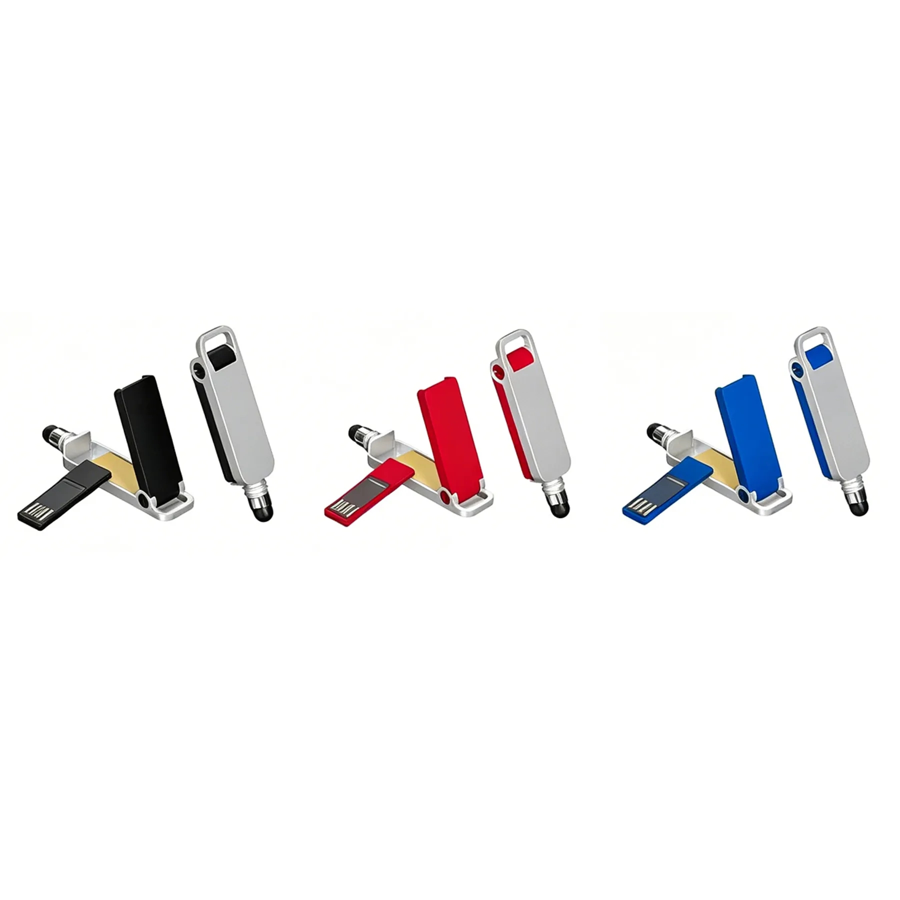 Four-In-One Mobile USB Flash Drive With Stylus Stand - Image 3