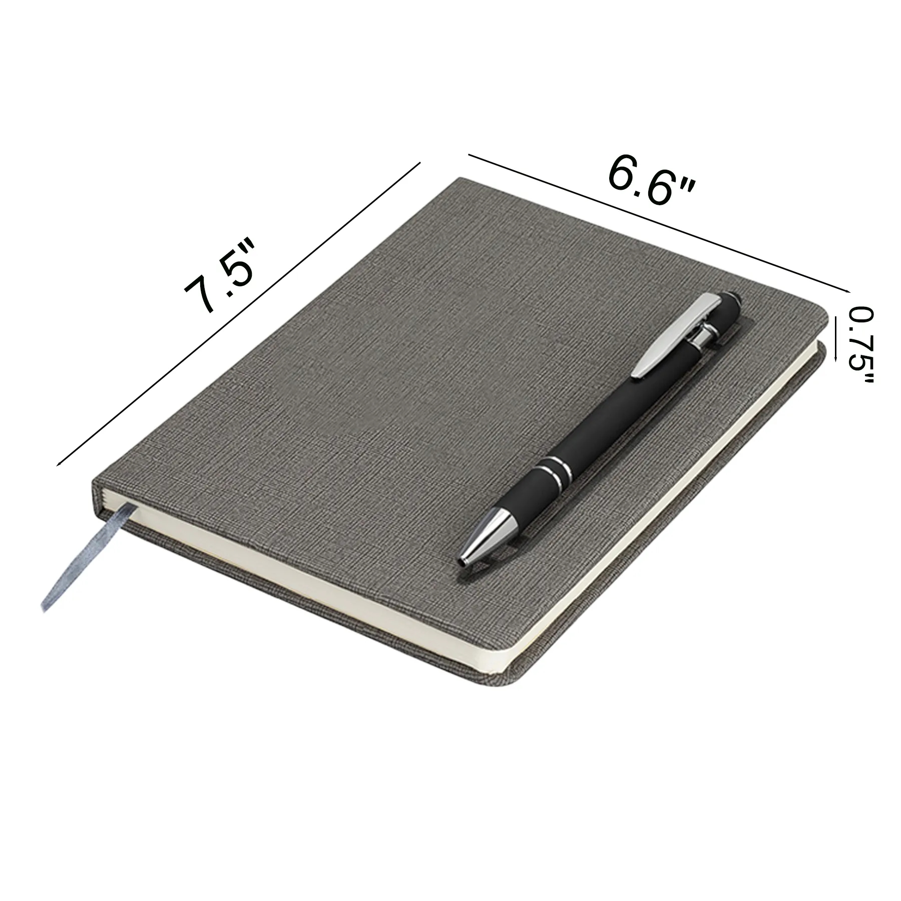 Magnetic Journal Gift Set With Soft-Touch Stylus Pen - Image 2