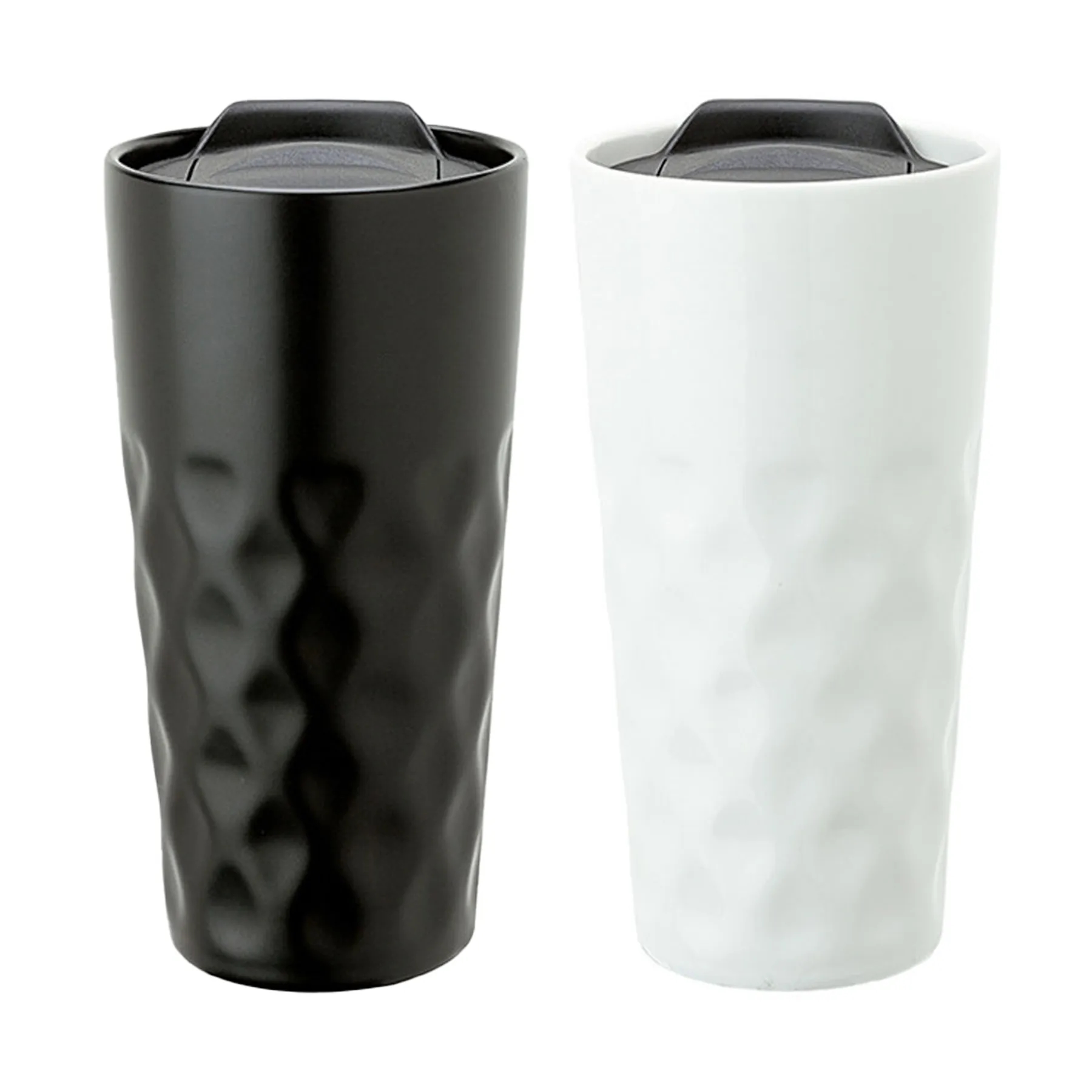 15 Oz Ceramic Travel Tumbler With Textured Grip Lid - Image 3
