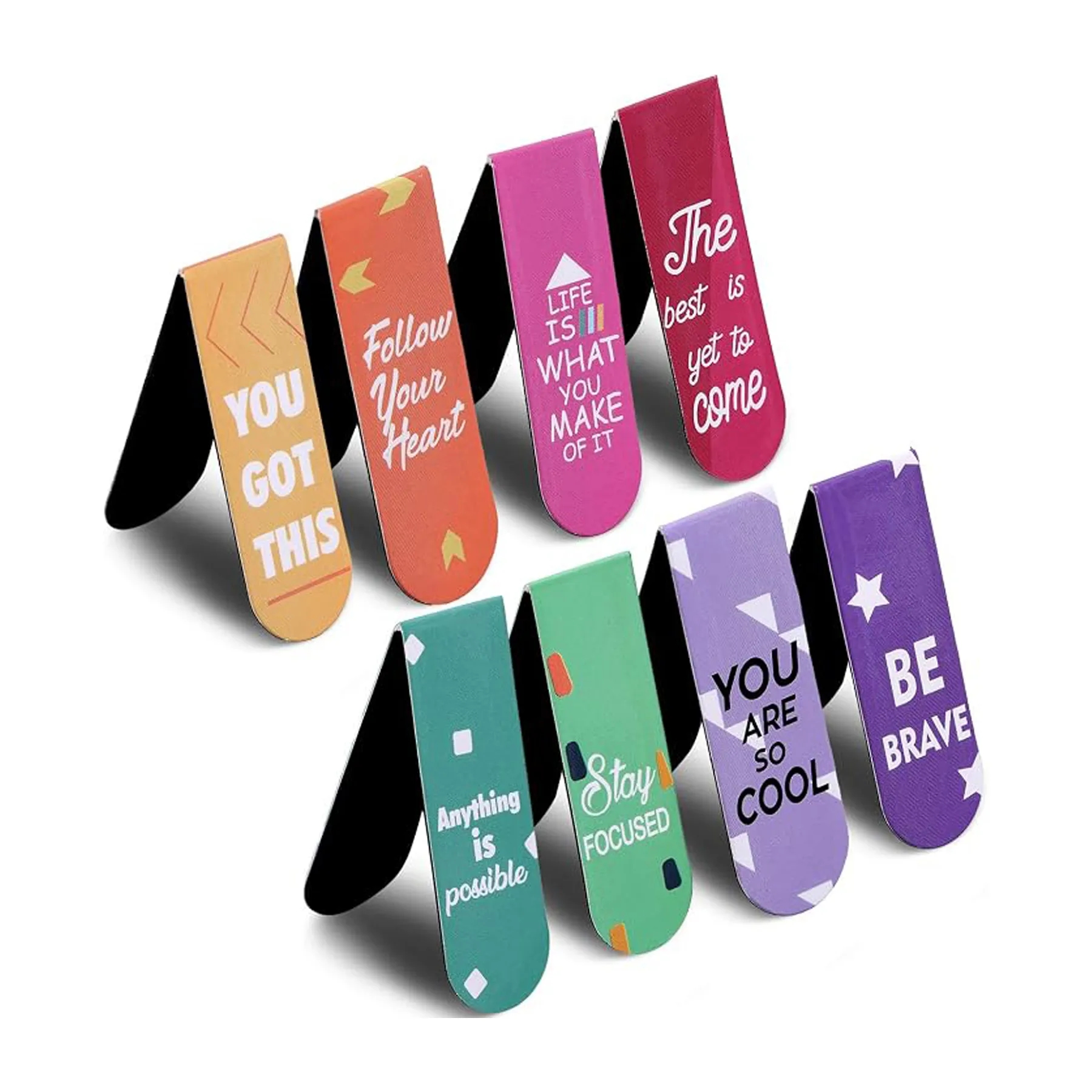 Foldable Magnetic Bookmark With Slim Paper Clip Design - Image 3