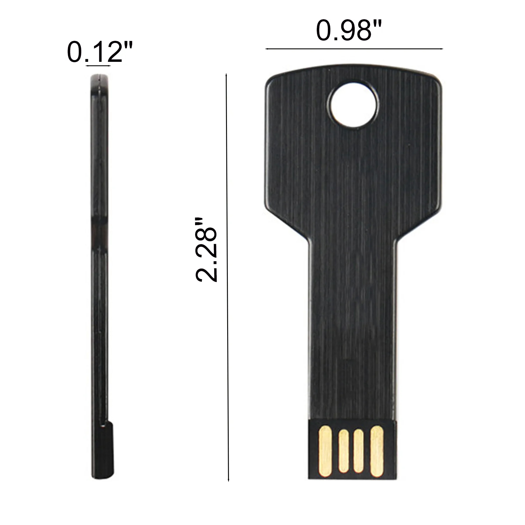 Compact Key Shape USB 2.0 Flash Drive With Metal Body - Image 2