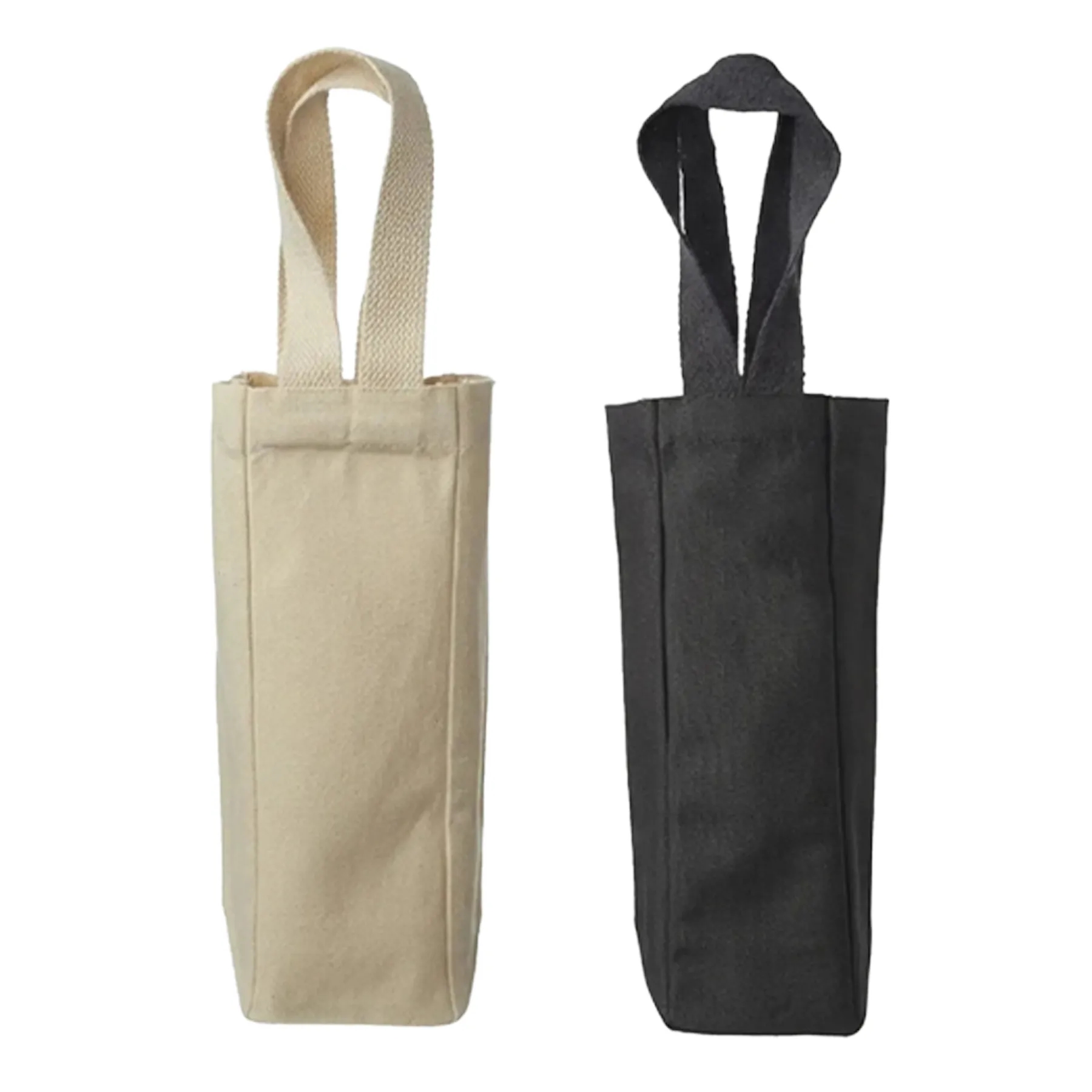 12 Oz Canvas Single Bottle Tote Bag With Side Gusset - Image 3