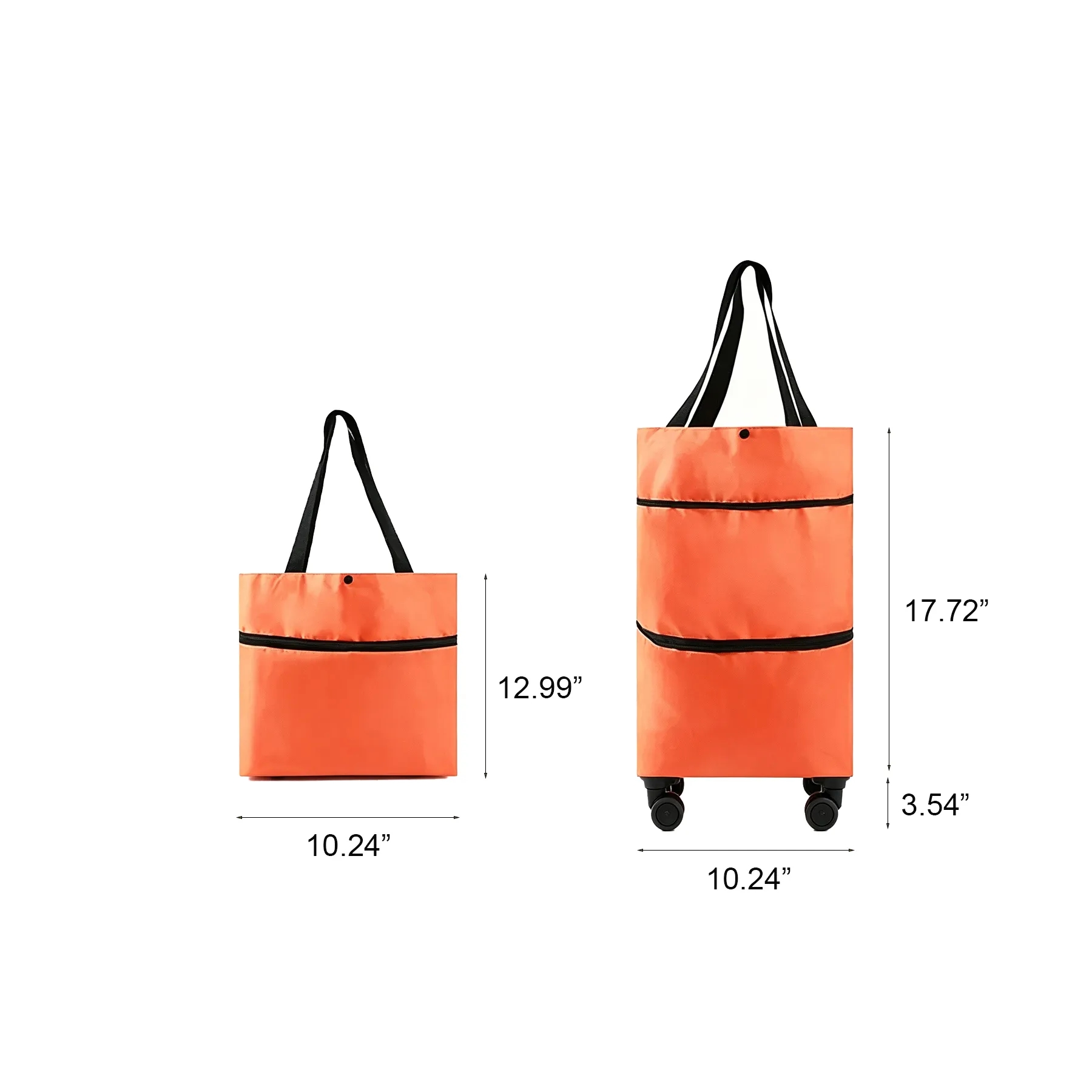 Foldable Wheeled Shopping Bag For Groceries And Travel - Image 2
