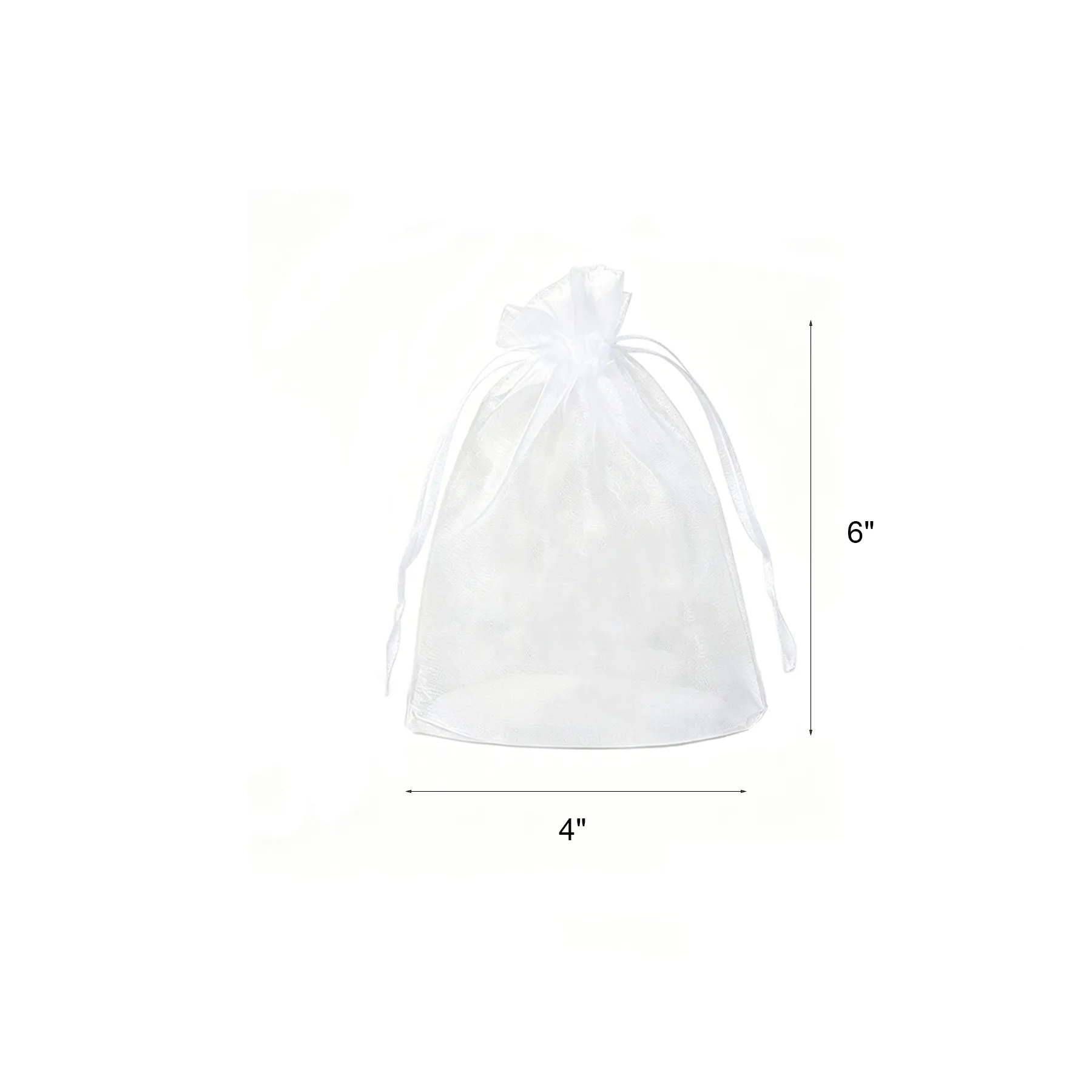 Sheer Organza Drawstring Gift Bag For Jewelry Favors - Image 2