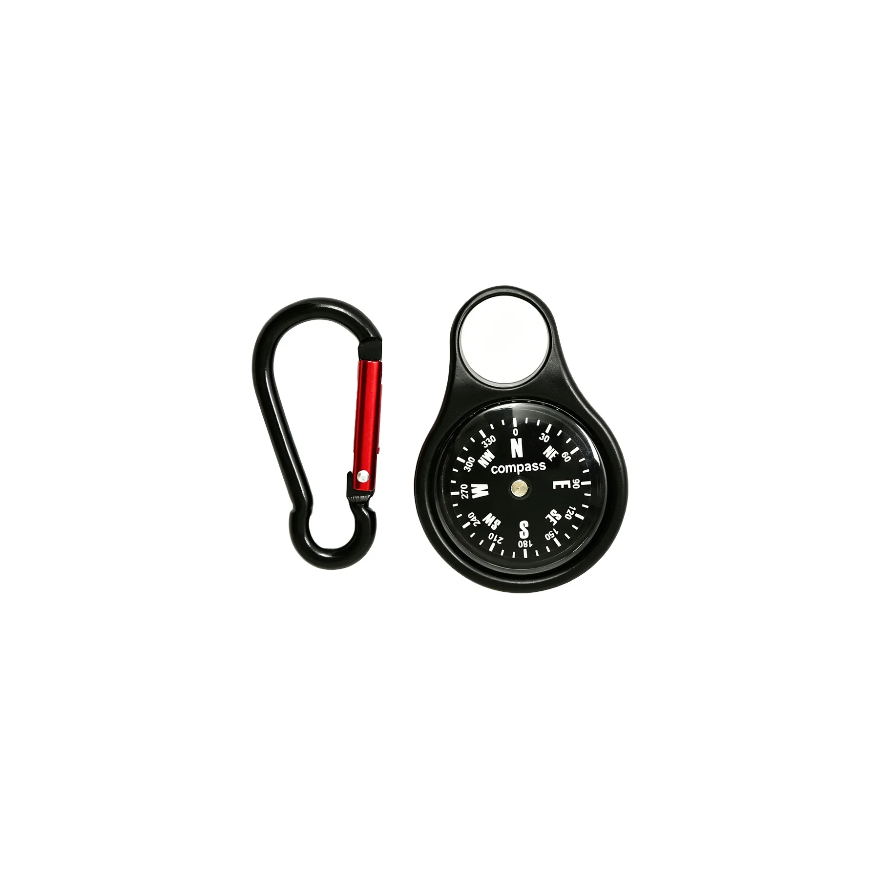 Mini Keychain Compass With Carabiner For Outdoor Kits - Image 3
