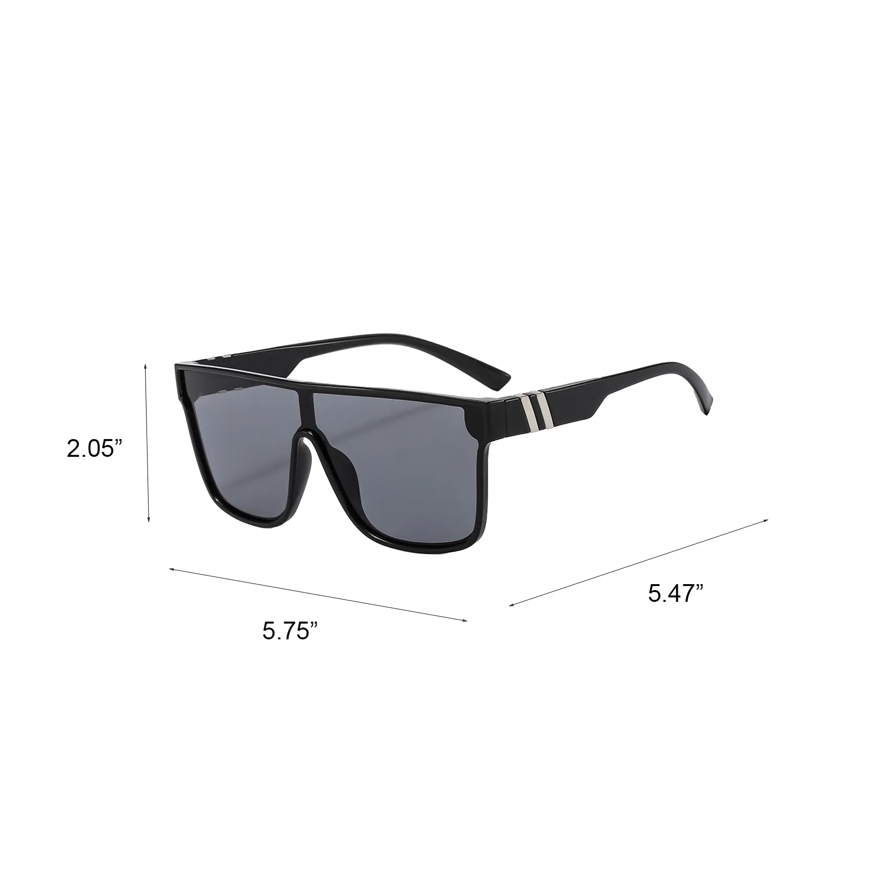 Polarized Fashion Sunglasses With Single Lens Design - Image 2