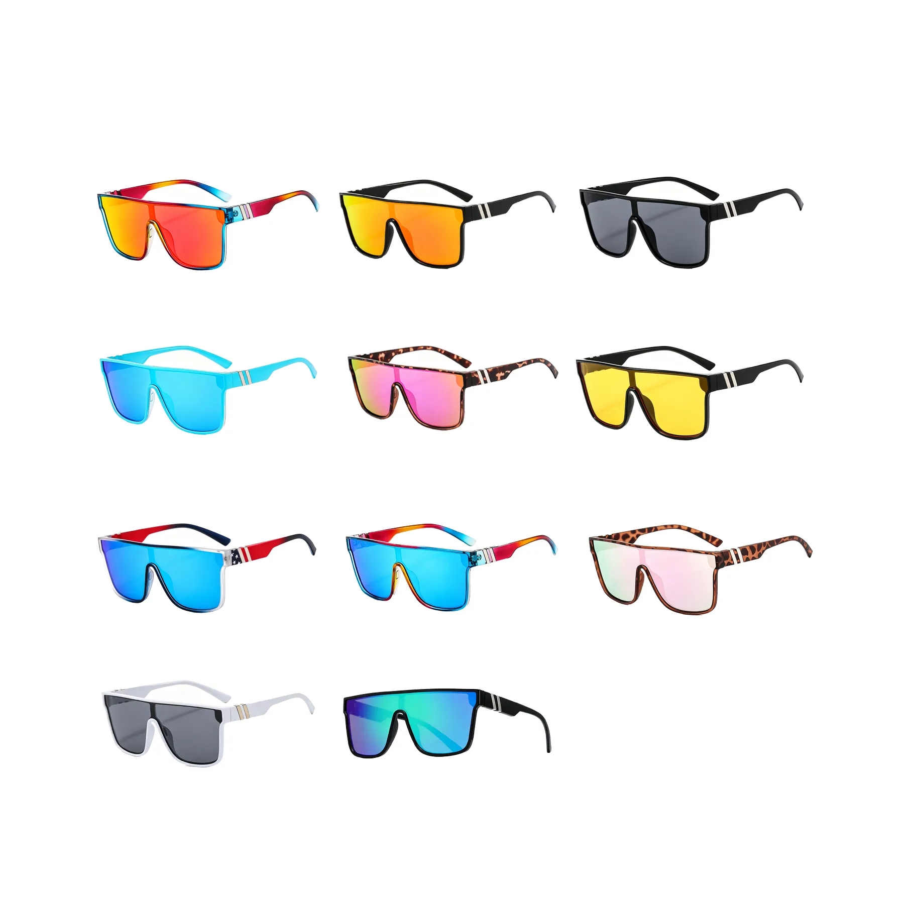 Polarized Fashion Sunglasses With Single Lens Design - Image 3