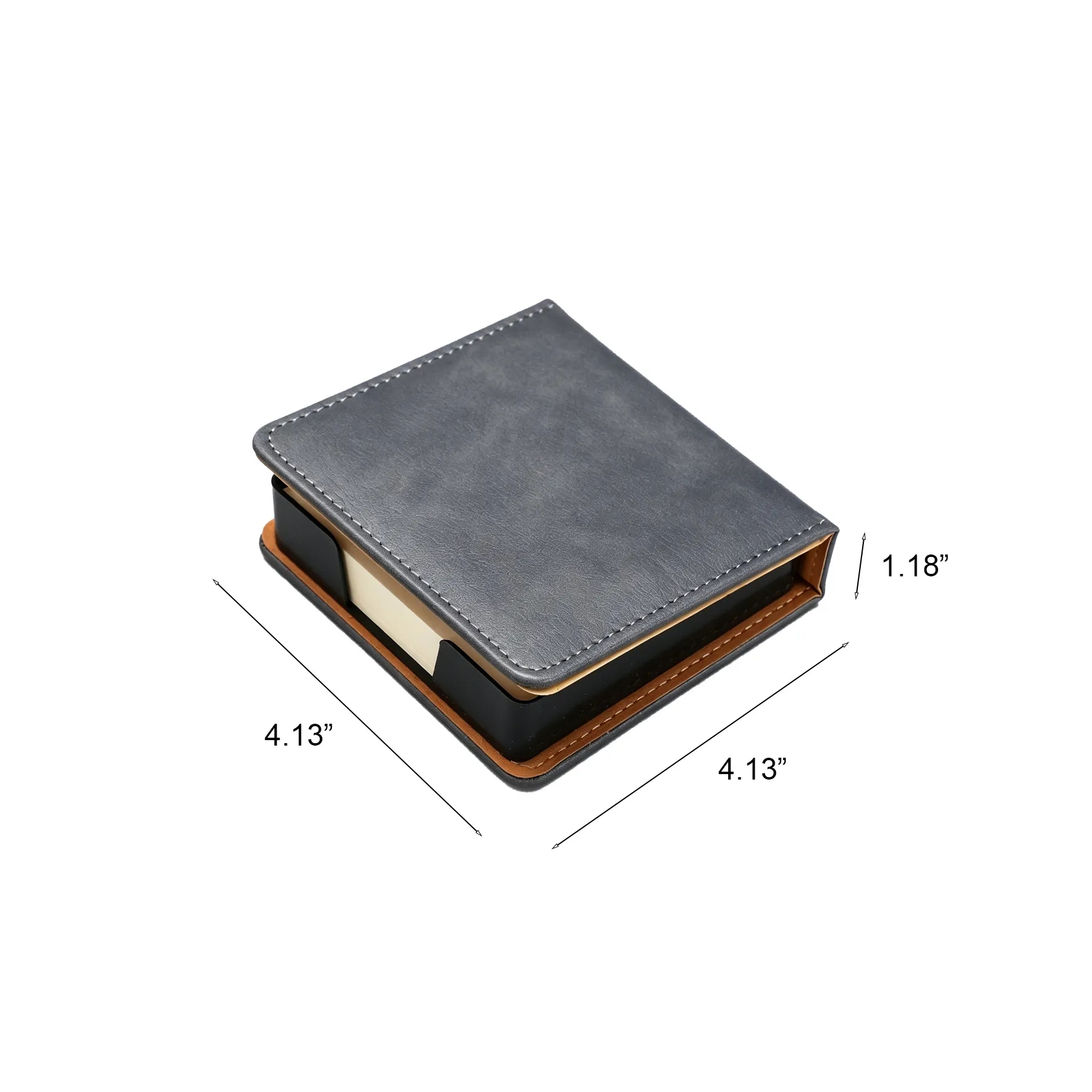 PU Leather Memo Box With Thickened Note Paper For Desks - Image 2