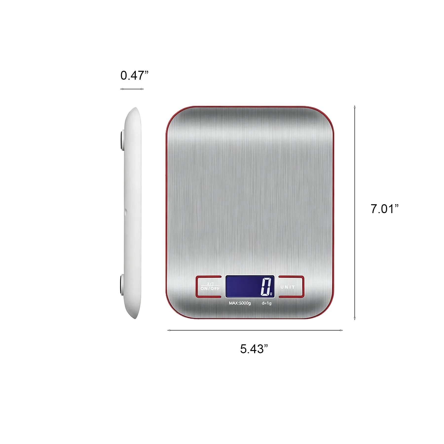 Digital Stainless Steel Kitchen Scale With LCD Display - Image 2