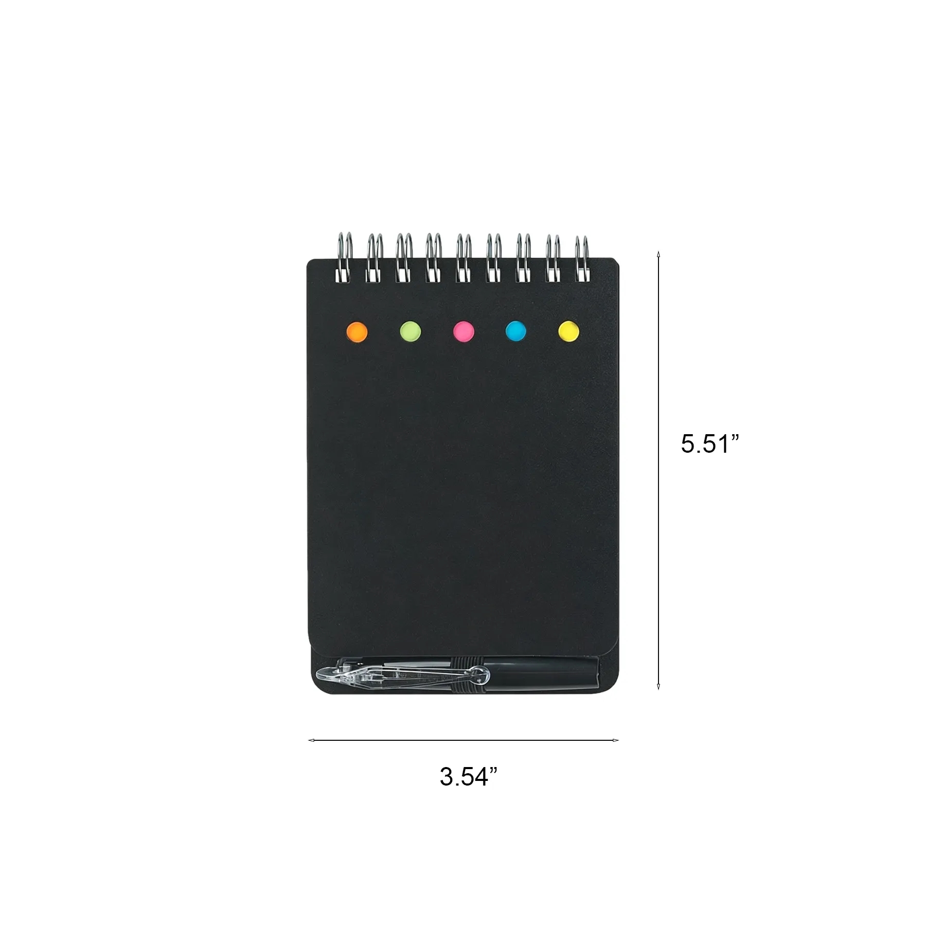 Portable PP Cover Notebook With Pen Slot And Elastic - Image 2