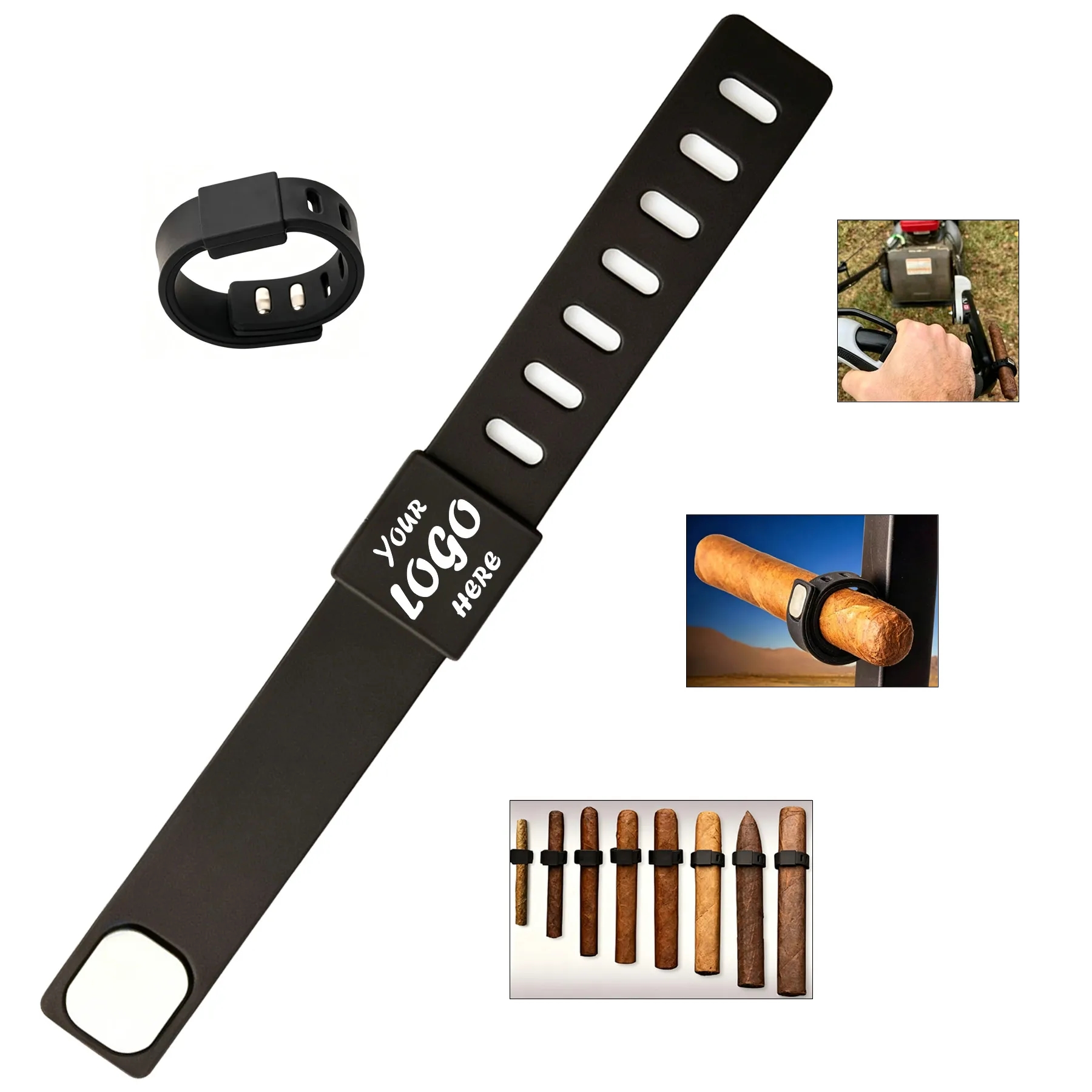 Adjustable Magnetic Golf Cigar Holder For Outdoor Use