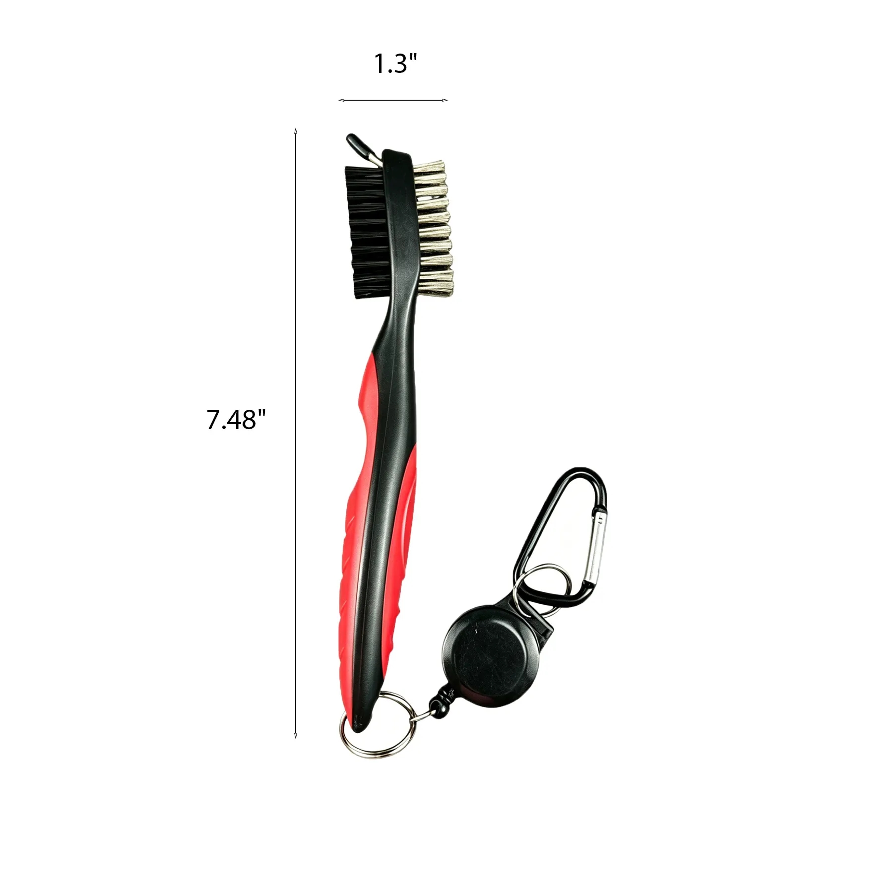 Golf Club Groove Brush Cleaner With Retractable Clip - Image 2