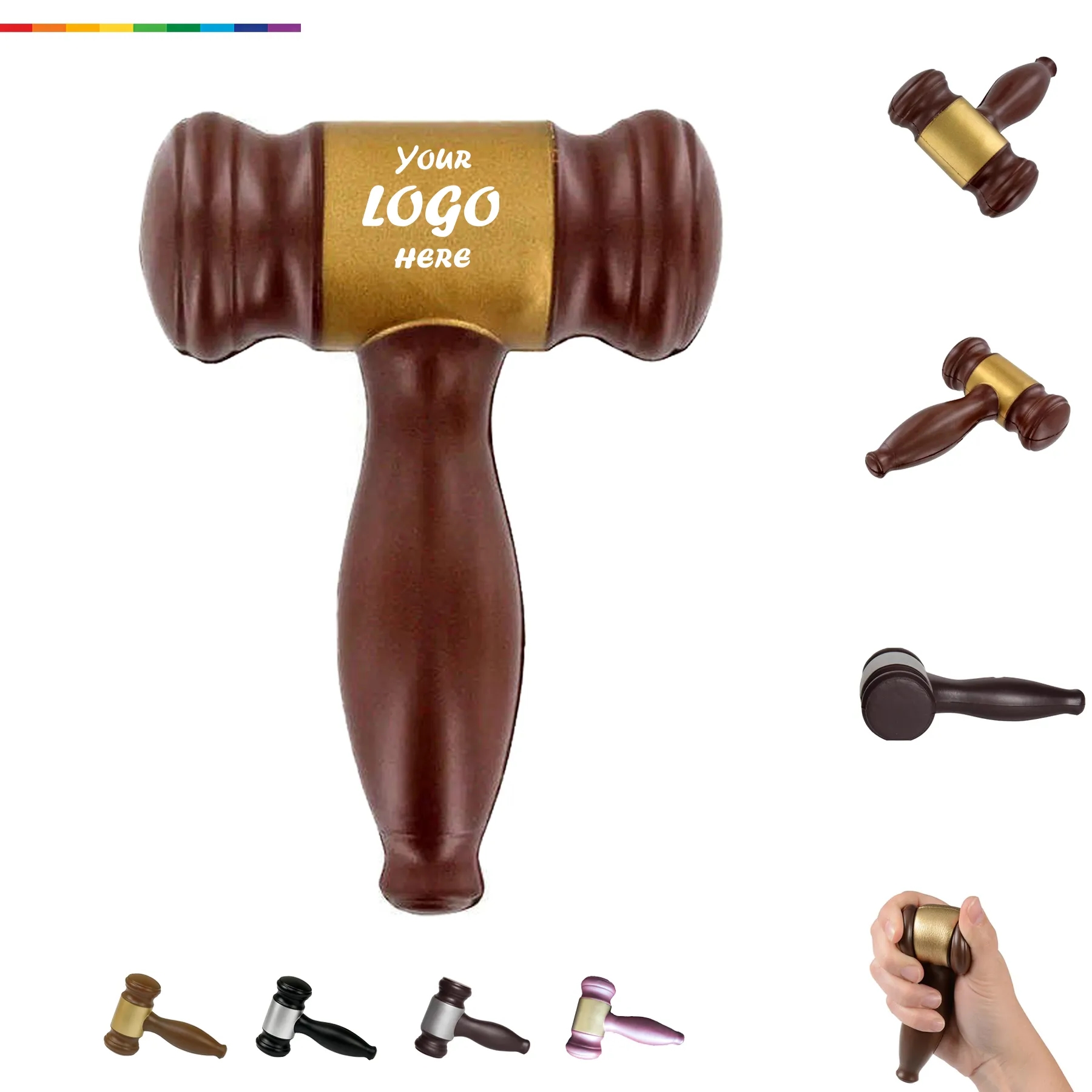 Gavel PU Foam Stress Reliever For Legal Office Desks