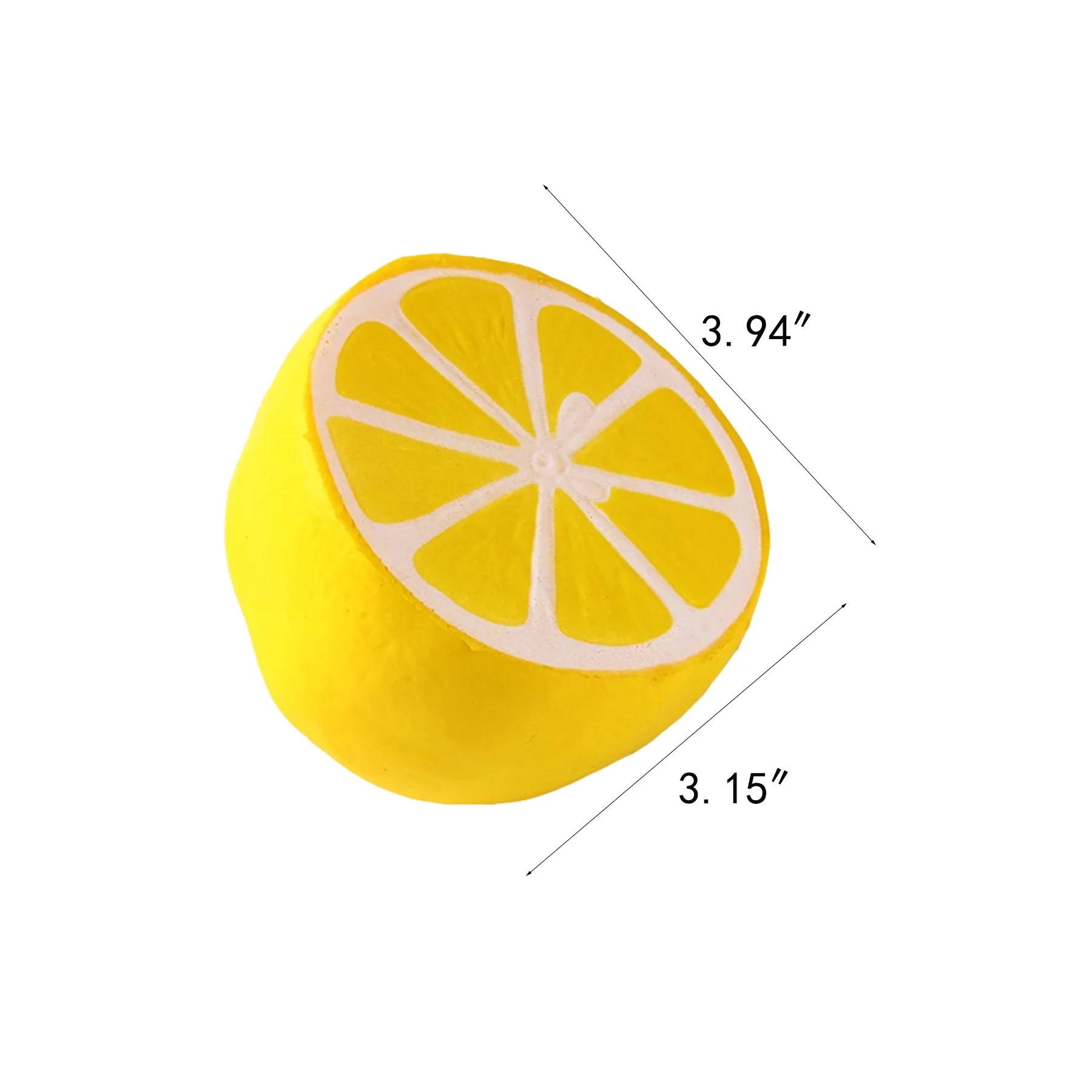 Lemon Shaped PU Foam Stress Reliever For Food Events - Image 2
