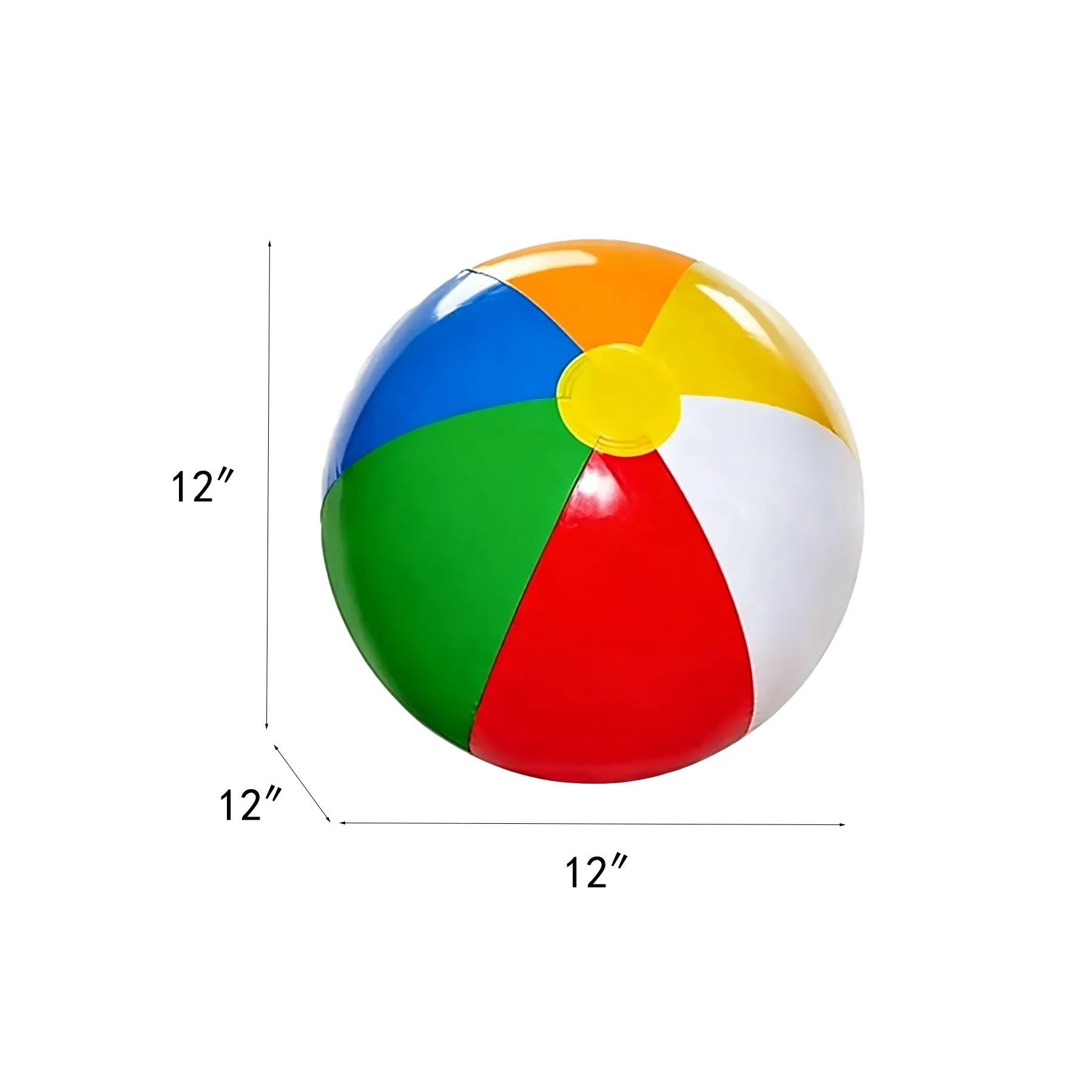 Rainbow PVC Beach Ball For Summer Pool Events - Image 2