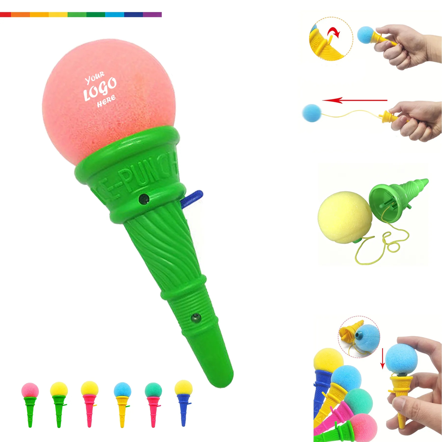 Foam Ice Cream Shooter Toy For Kids Party Games