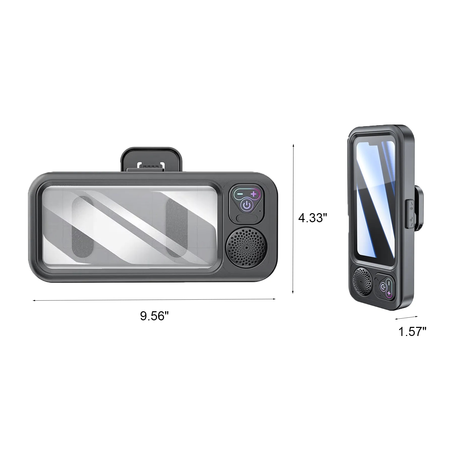 Bluetooth Shower Phone Holder With Waterproof Touch Case - Image 2