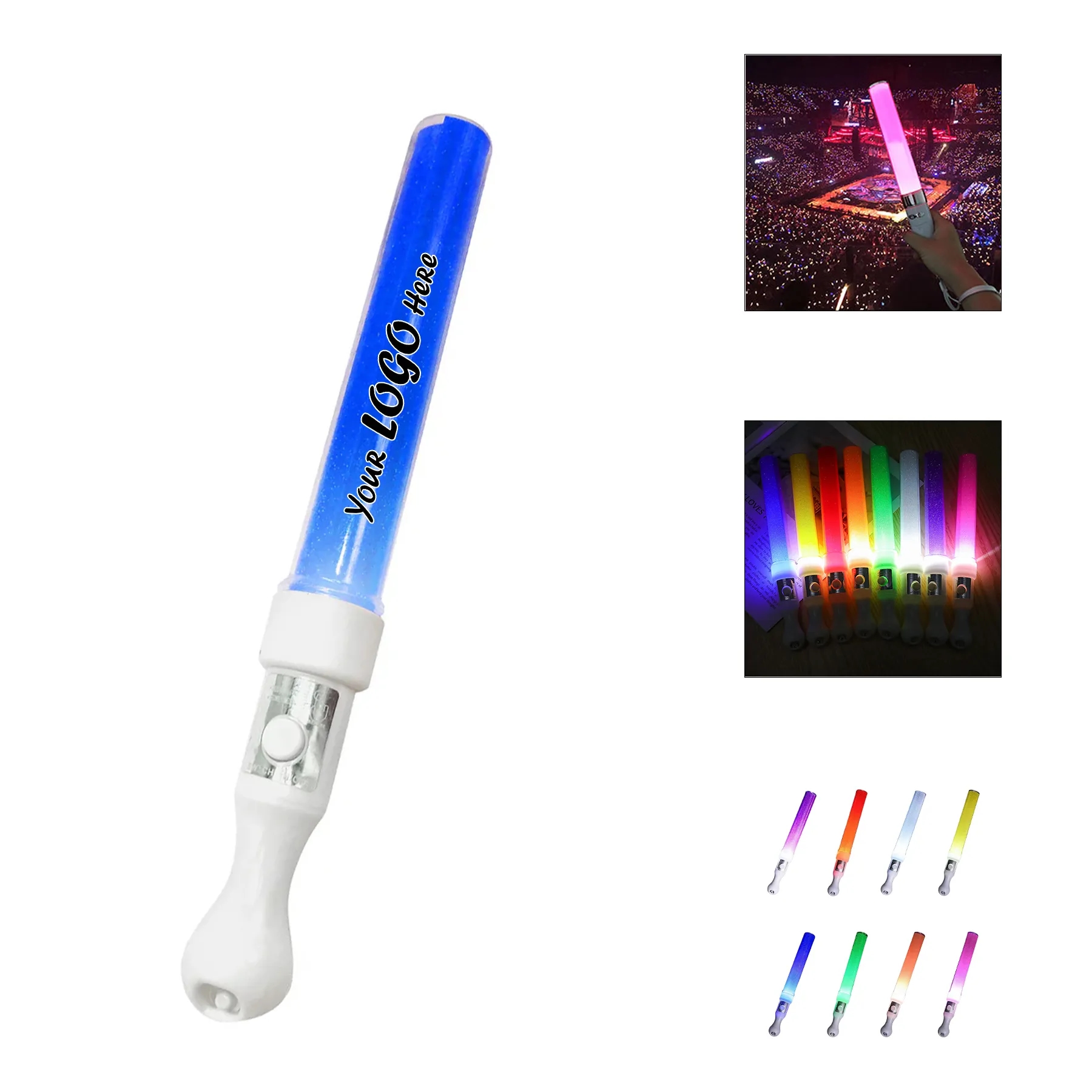 Colorful LED Concert Light Sticks For Festival Crowds