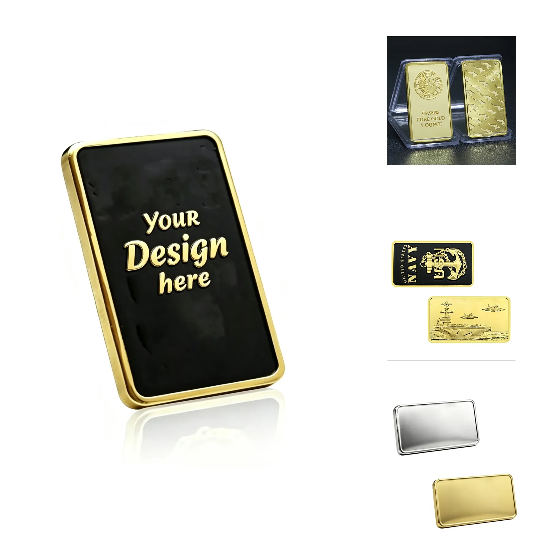 Custom Square Metal Commemorative Coin For Events