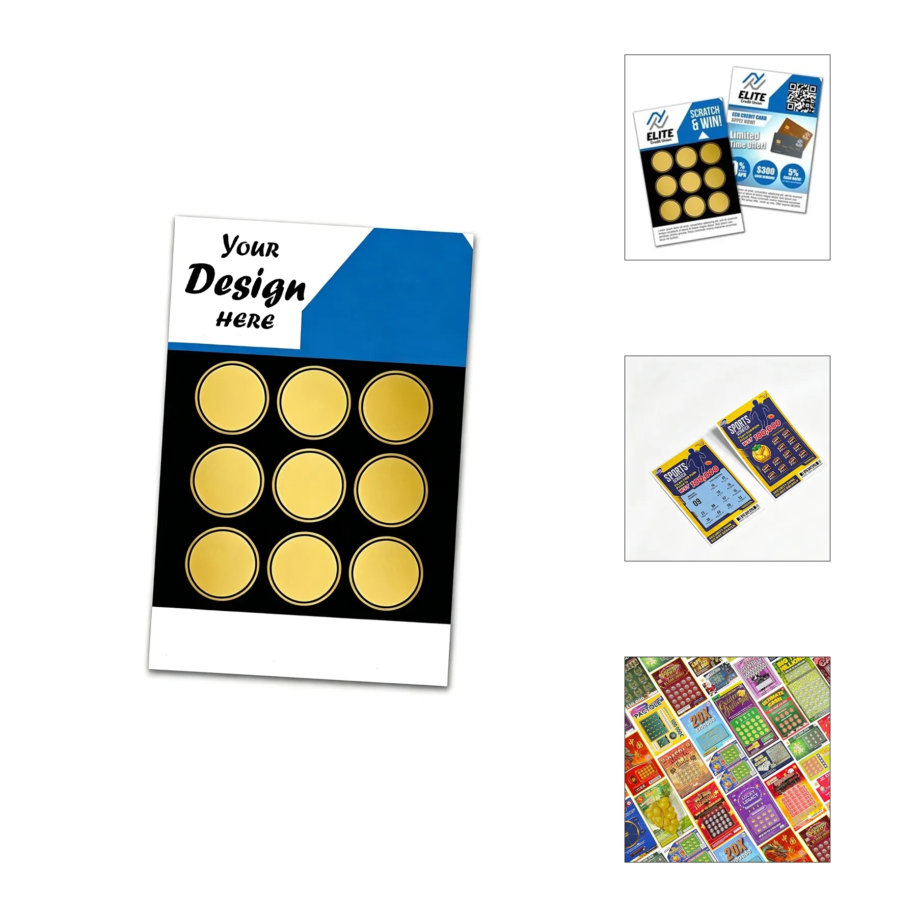 Custom Scratch Off Prize Card For Pocket Campaigns