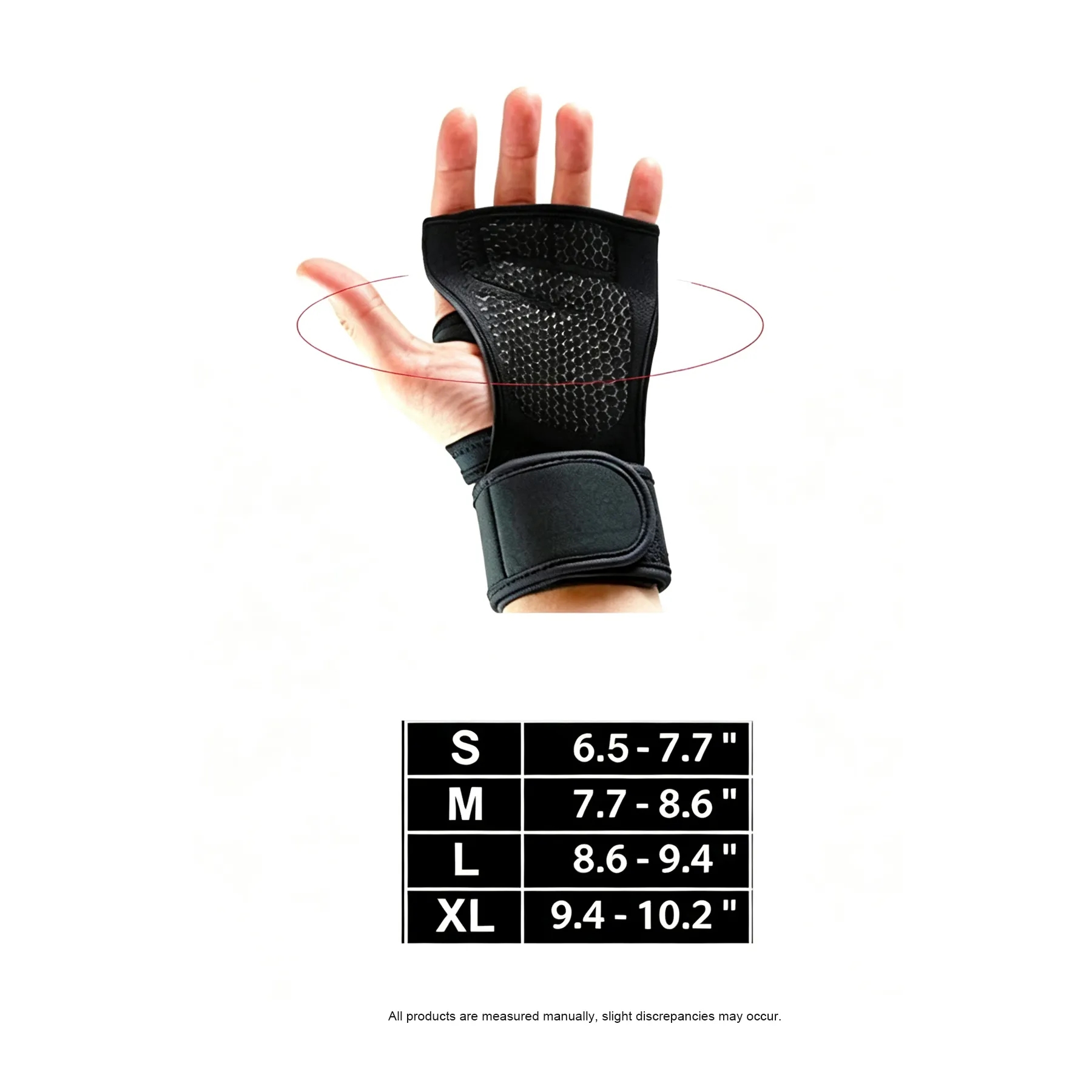 Breathable Weight Lifting Gloves With Wrist Support - Image 2