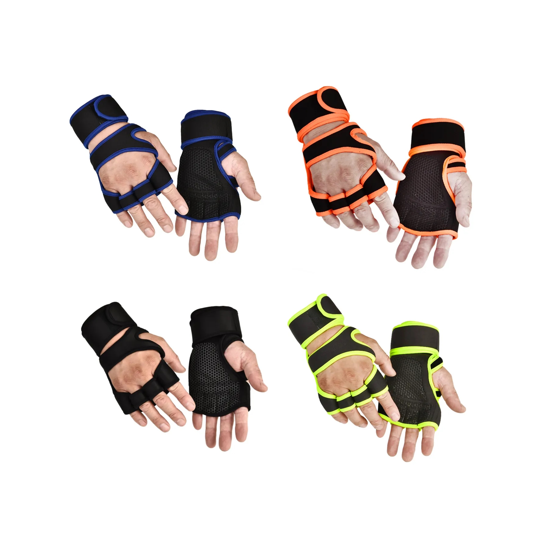 Breathable Weight Lifting Gloves With Wrist Support - Image 3