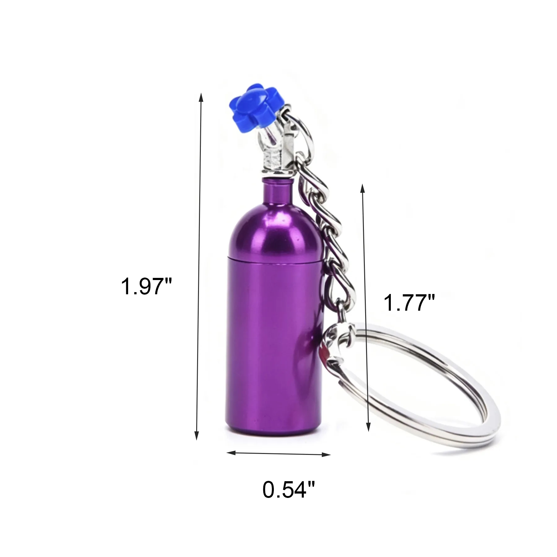 Waterproof Aluminum Pill Box Keychain For Outdoors - Image 2