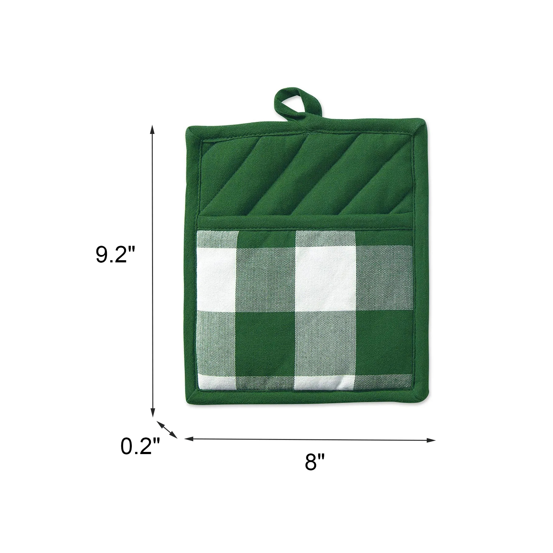 Heat Resistant Cotton Pocket Pot Holders For Kitchens - Image 2