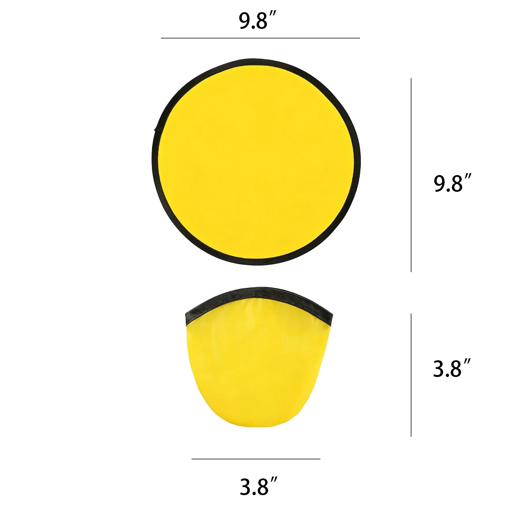 Foldable Nylon Flying Disc Fan With Matching Pouch - Image 2