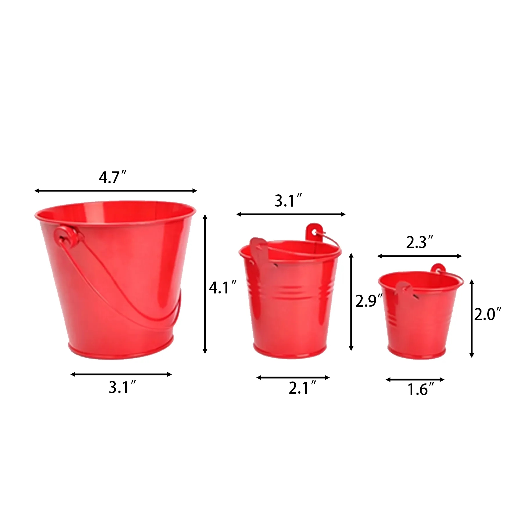 Mini Metal Buckets With Handle For Party And Storage - Image 2
