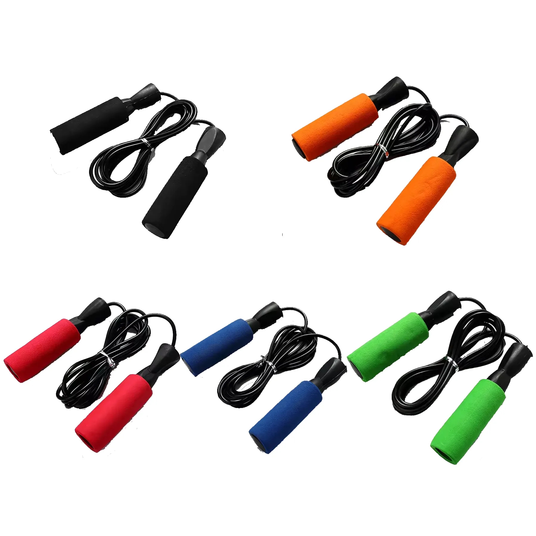 Adjustable Bearing Jump Rope With PVC Coated Cable - Image 3