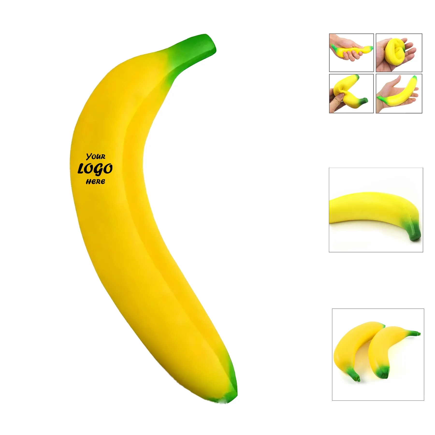 Banana Fruit PU Foam Stress Reliever For Food Events