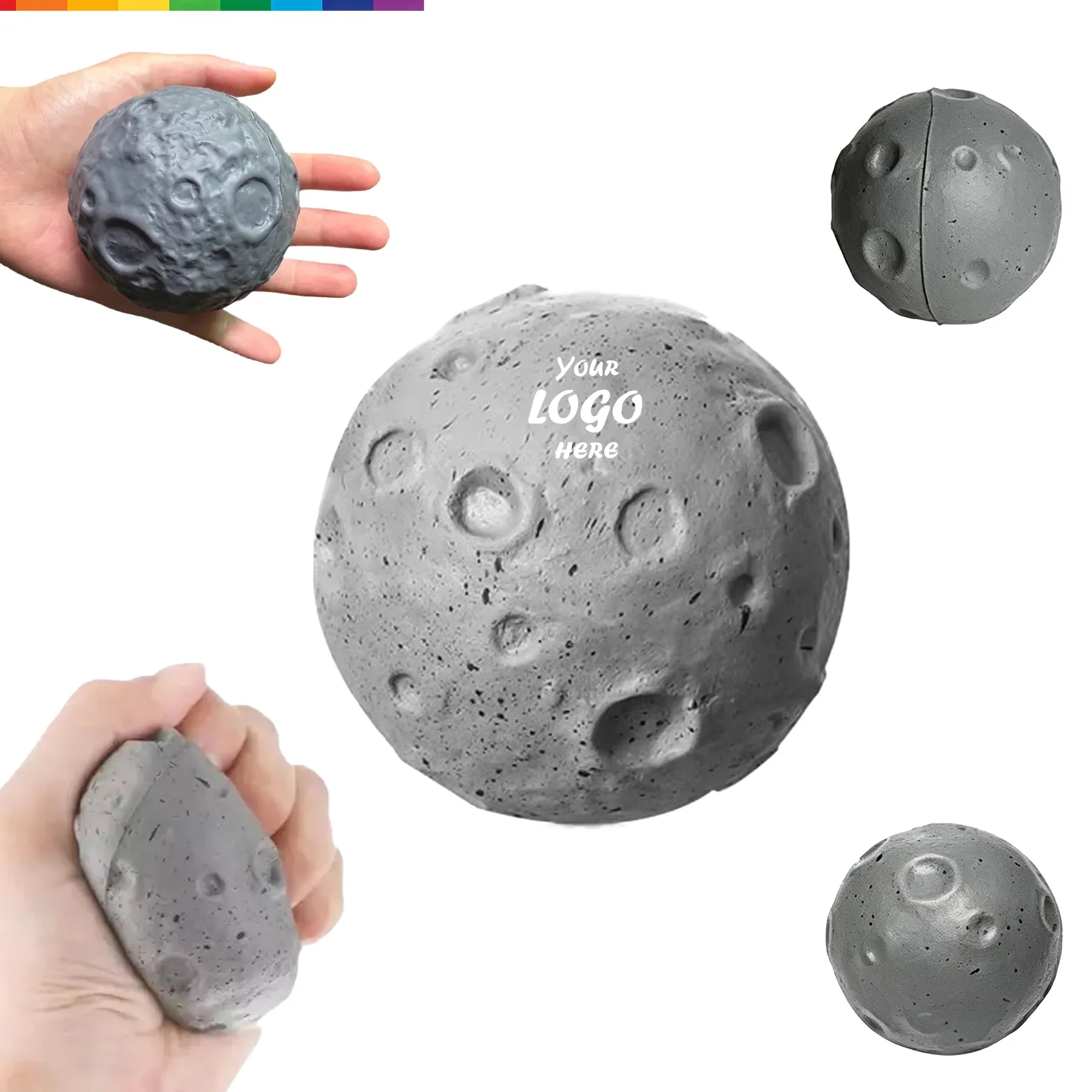 Moon Shaped PU Foam Stress Reliever For Space Events