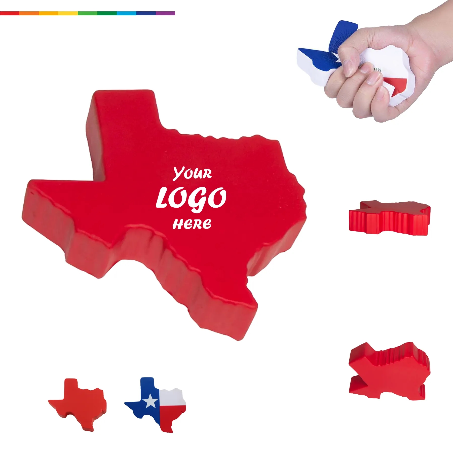 Texas Map PU Foam Stress Reliever For Local Events