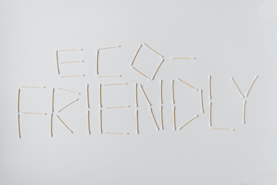 Cotton swabs spelling out